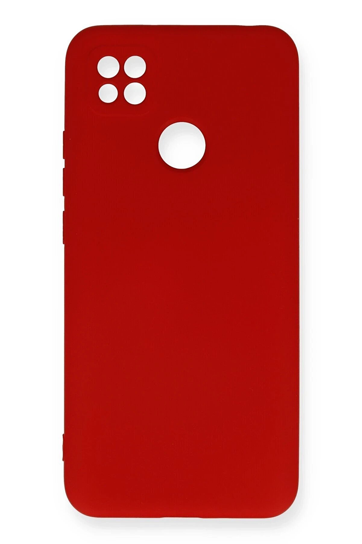 CepteToptan Xiaomi Redmi 9C Kılıf Nano içi Kadife Silikon - Kırmızı - DROPX3391-2649