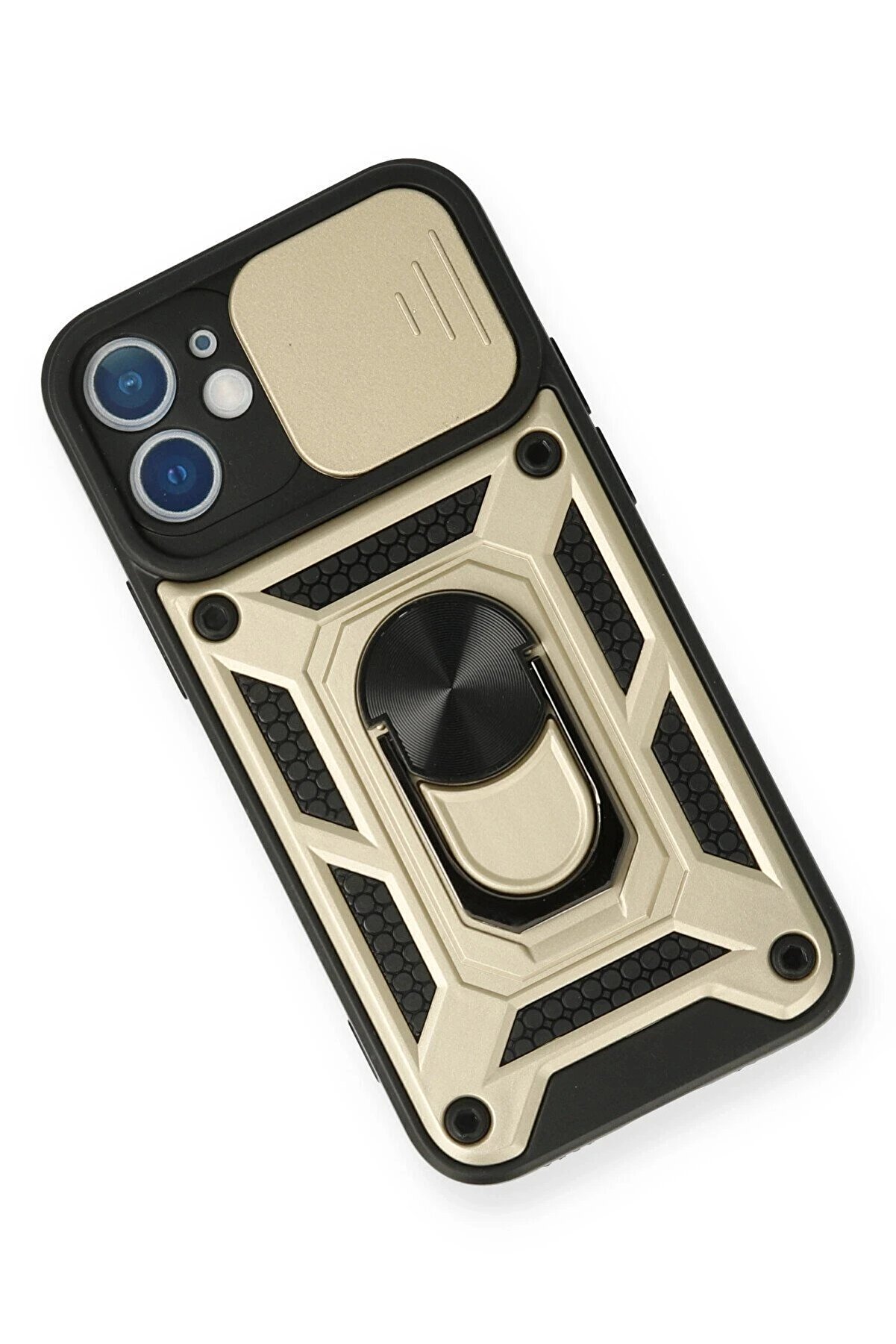 İphone 11 Kılıf Pars Lens Y&uuml;z&uuml;kl&uuml; Si̇li̇kon - Gold - Dropx8792-9791