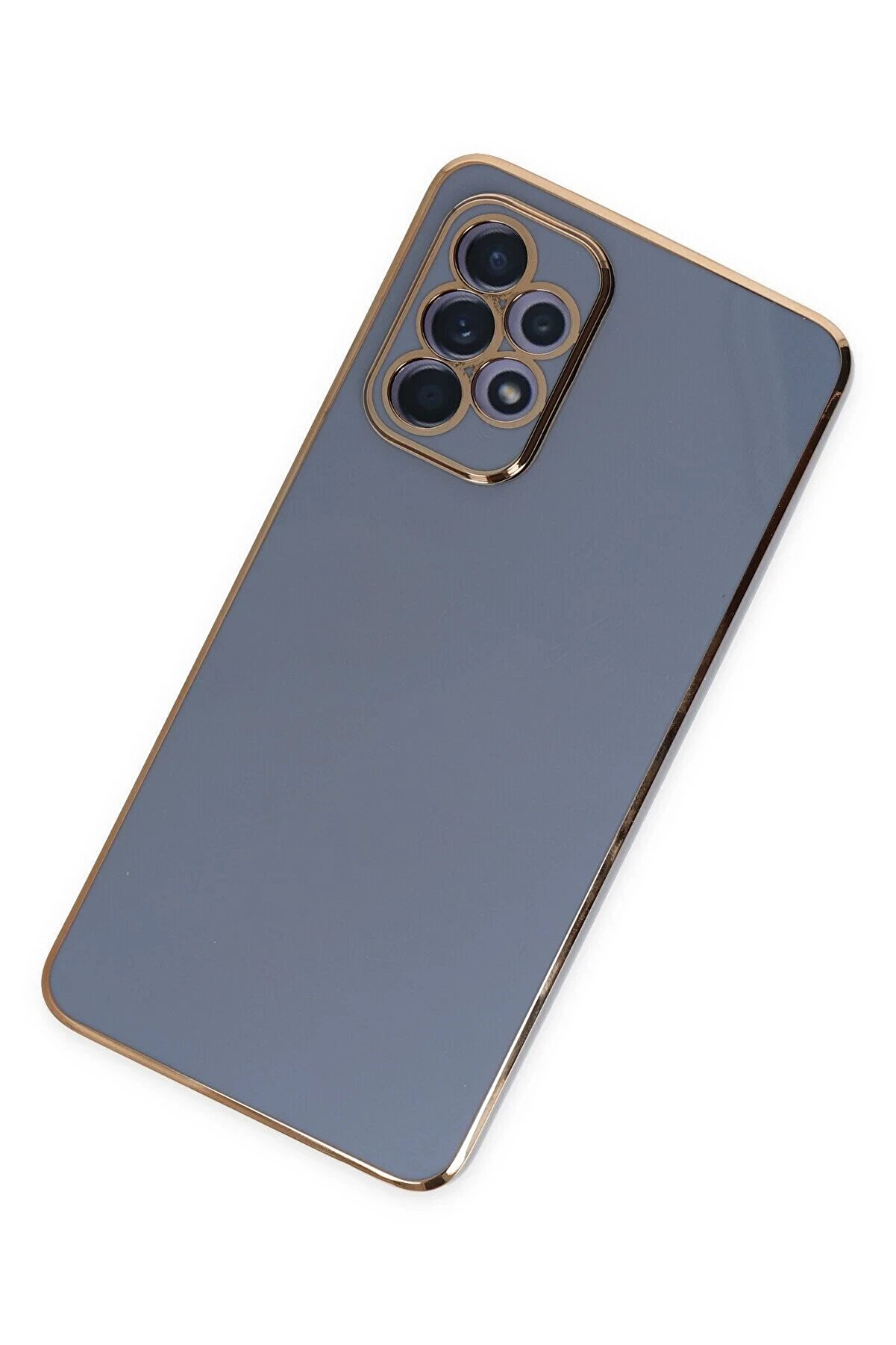 Samsung Galaxy A52 Kılıf Volet Si̇li̇kon - Mavi̇ - Dropx9586-9016