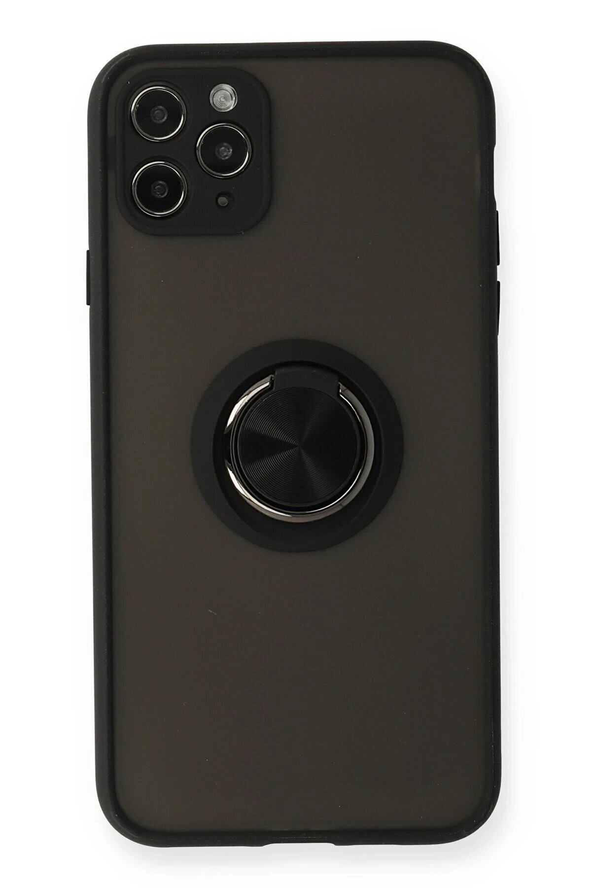 CepteToptan iPhone 11 Pro Kılıf Montreal Y&uuml;z&uuml;kl&uuml; Silikon Kapak - Siyah - DROPX5554-6932