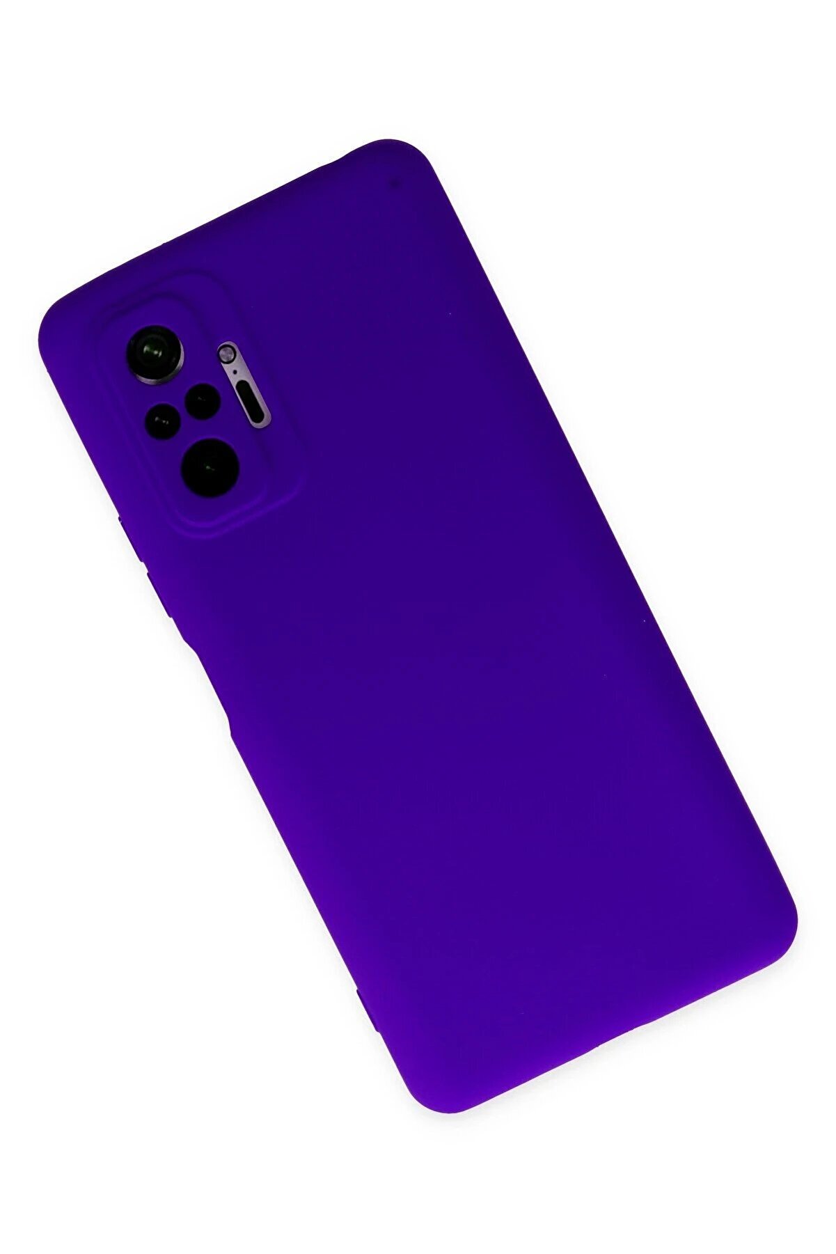 Xi̇aomi̇ Redmi̇ Note 10 Pro Kılıf Nano İçi̇ Kadi̇fe Si̇li̇kon - Mor - Dropx9203-2013