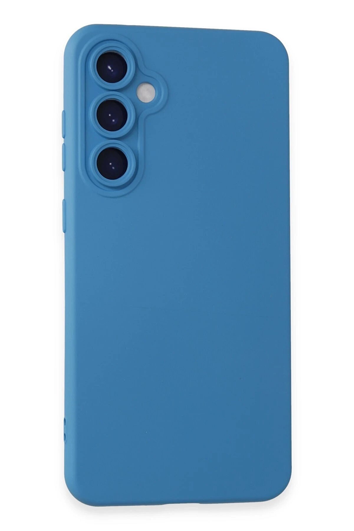 CepteToptan Samsung Galaxy S23 FE Kılıf Nano i&ccedil;i Kadife Silikon - Mavi - DROPX3988-9354