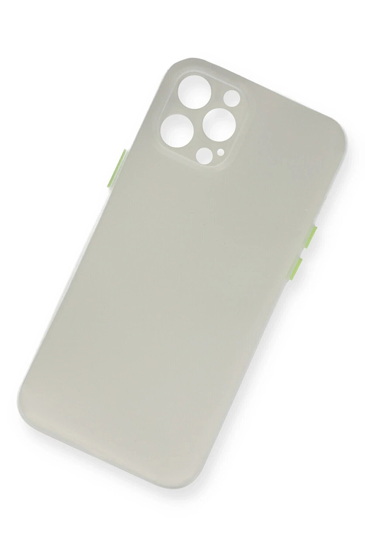 İphone 12 Pro Max Kılıf Pp Ultra İnce Kapak - Beyaz - Dropx7929-5187