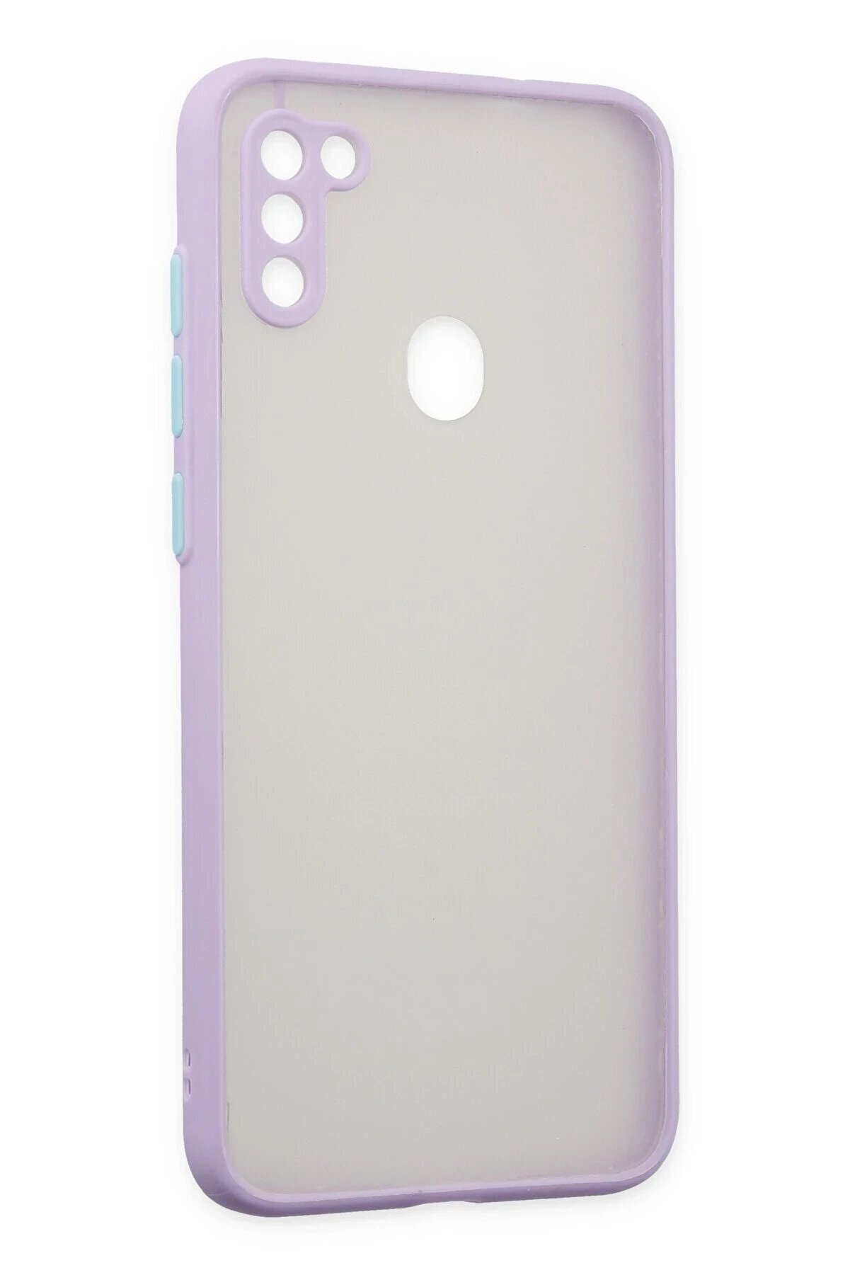 Samsung Galaxy A11 Kılıf Montreal Si̇li̇kon Kapak - Mor - Dropx6882-3588