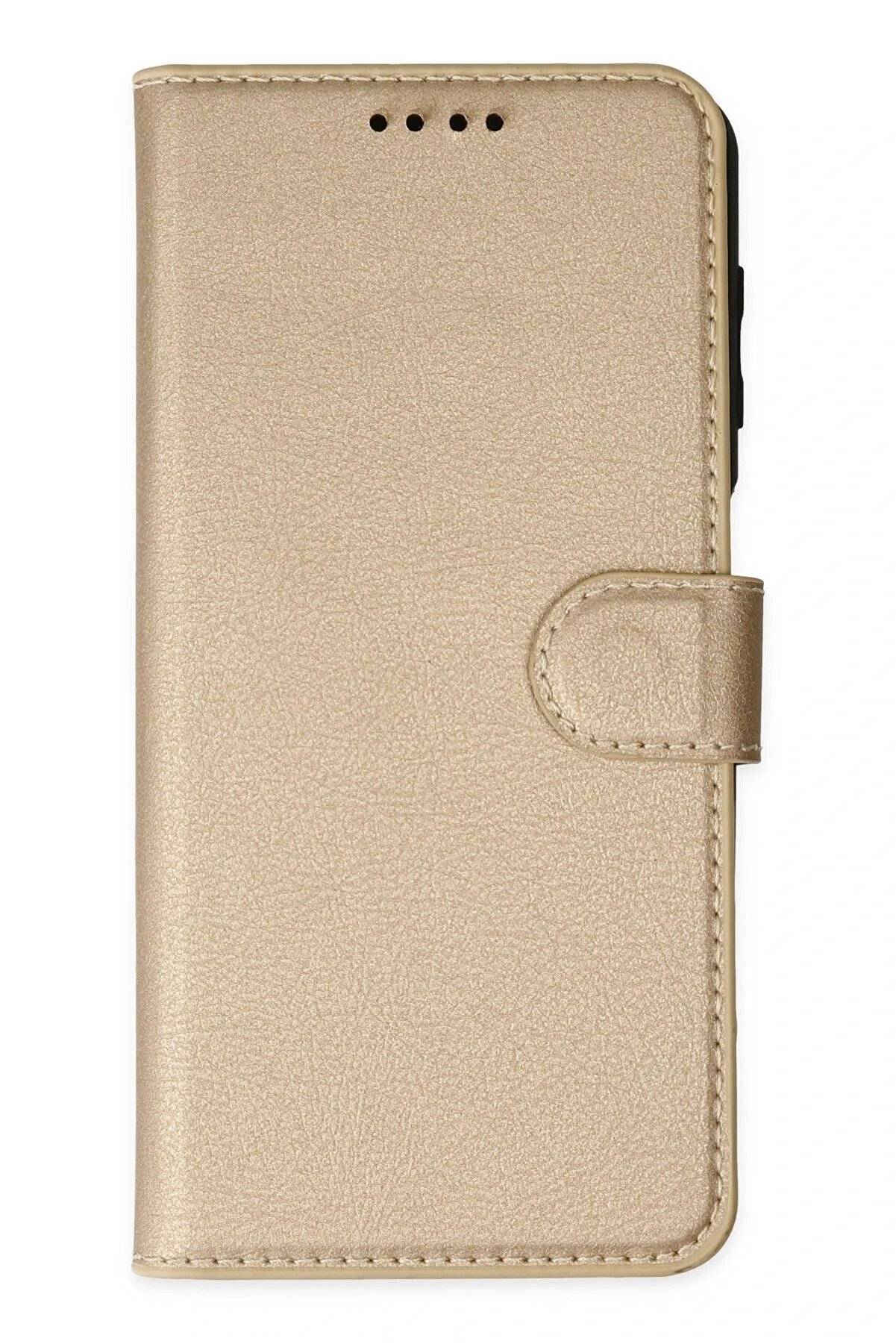 İphone 14 Pro Max Kılıf Trend S Plus Kapaklı Kılıf - Gold - Dropx3089-4345