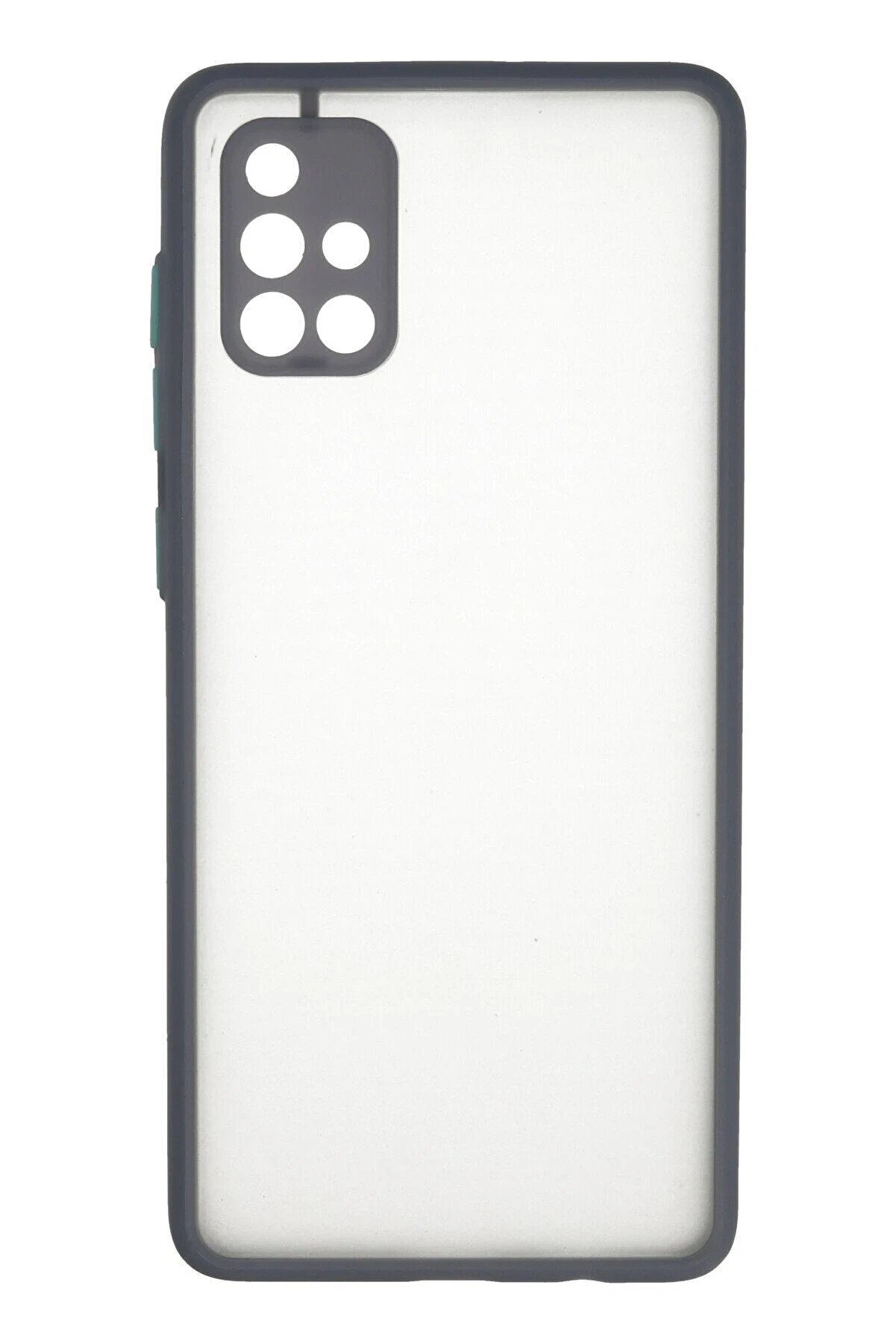 CepteToptan Samsung Galaxy A71 Kılıf Montreal Silikon Kapak - Gri - DROPX6935-6658