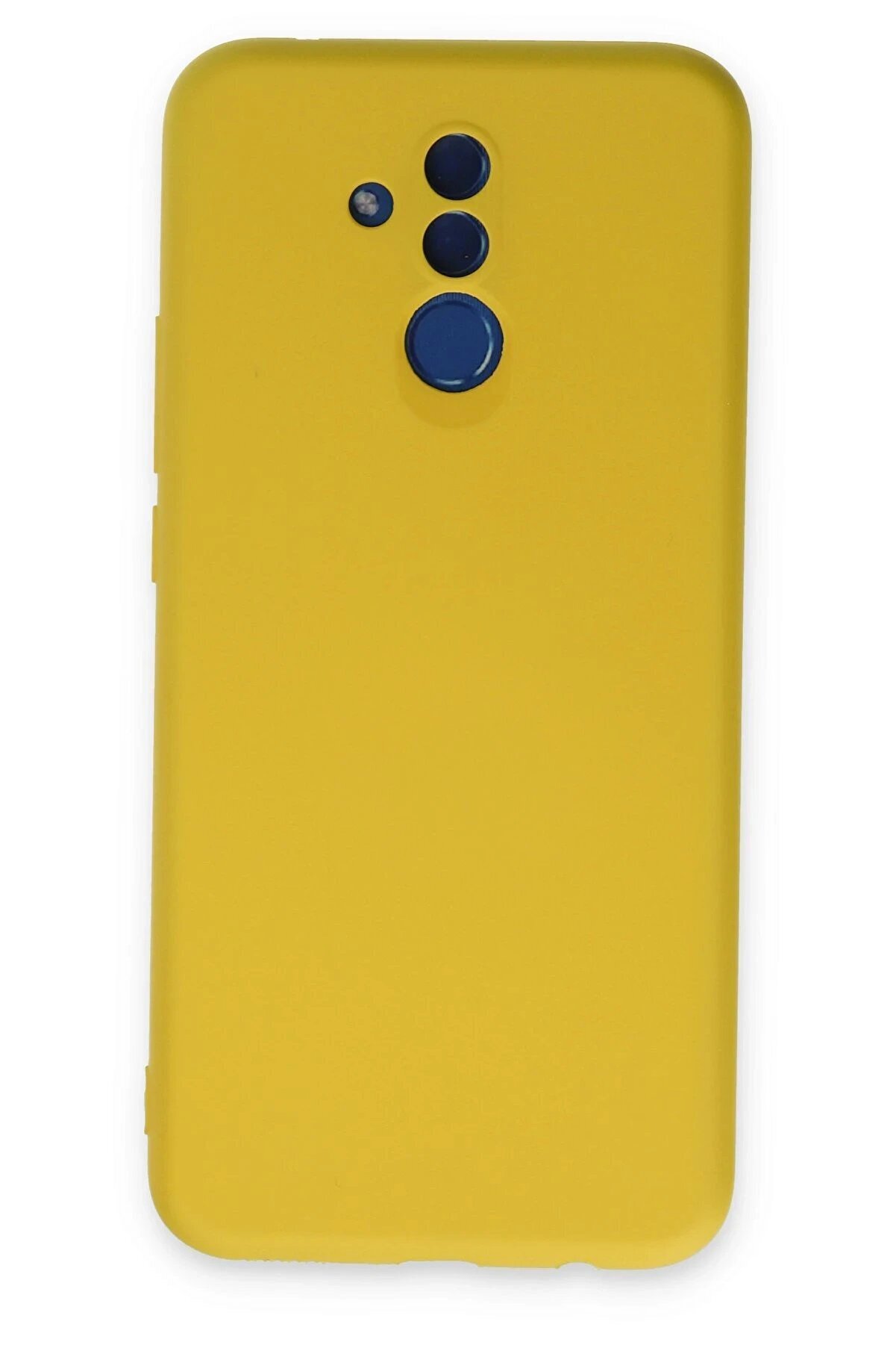 CepteToptan Huawei Mate 20 Lite Kılıf Nano i&ccedil;i Kadife Silikon - Sarı - DROPX2559-6421