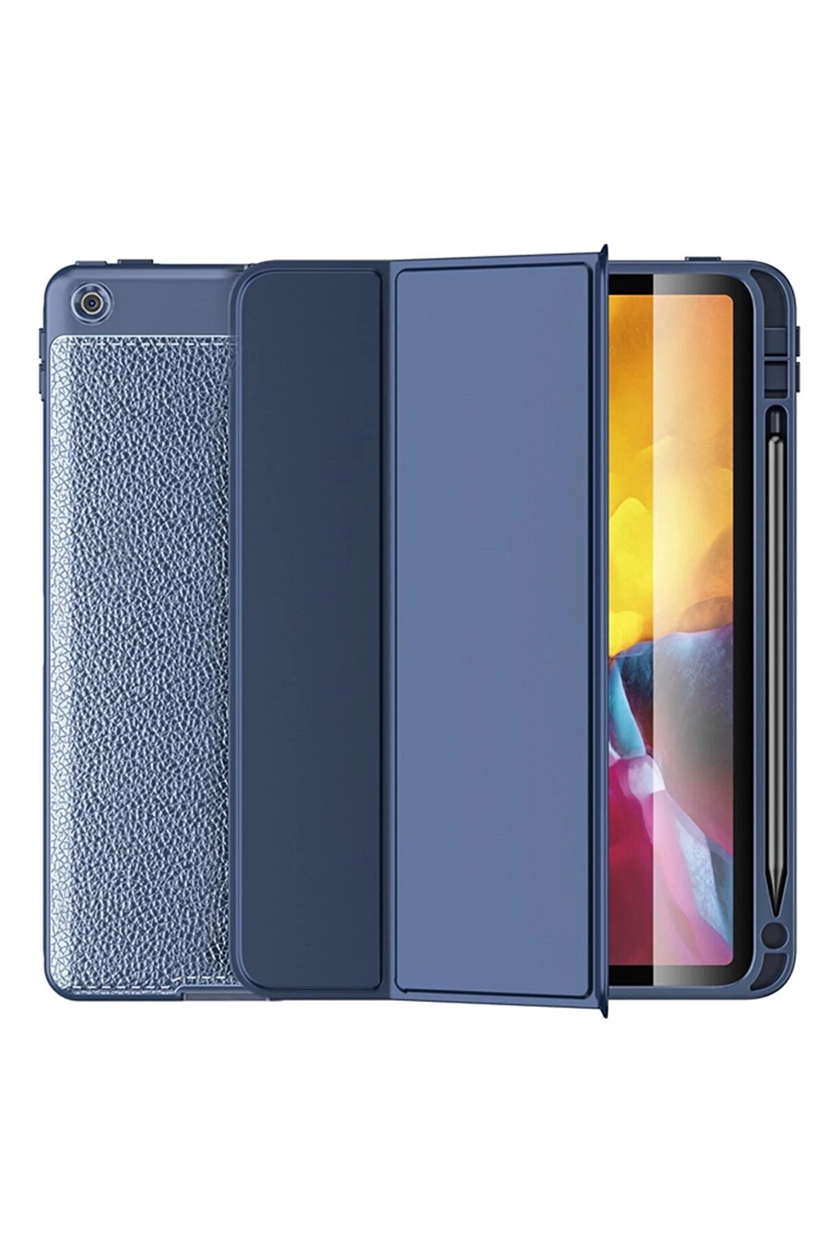 CepteToptan iPad 10.2 (7.nesil) Kılıf Tablet Focus Silikon - Lacivert - DROPX9860-9241