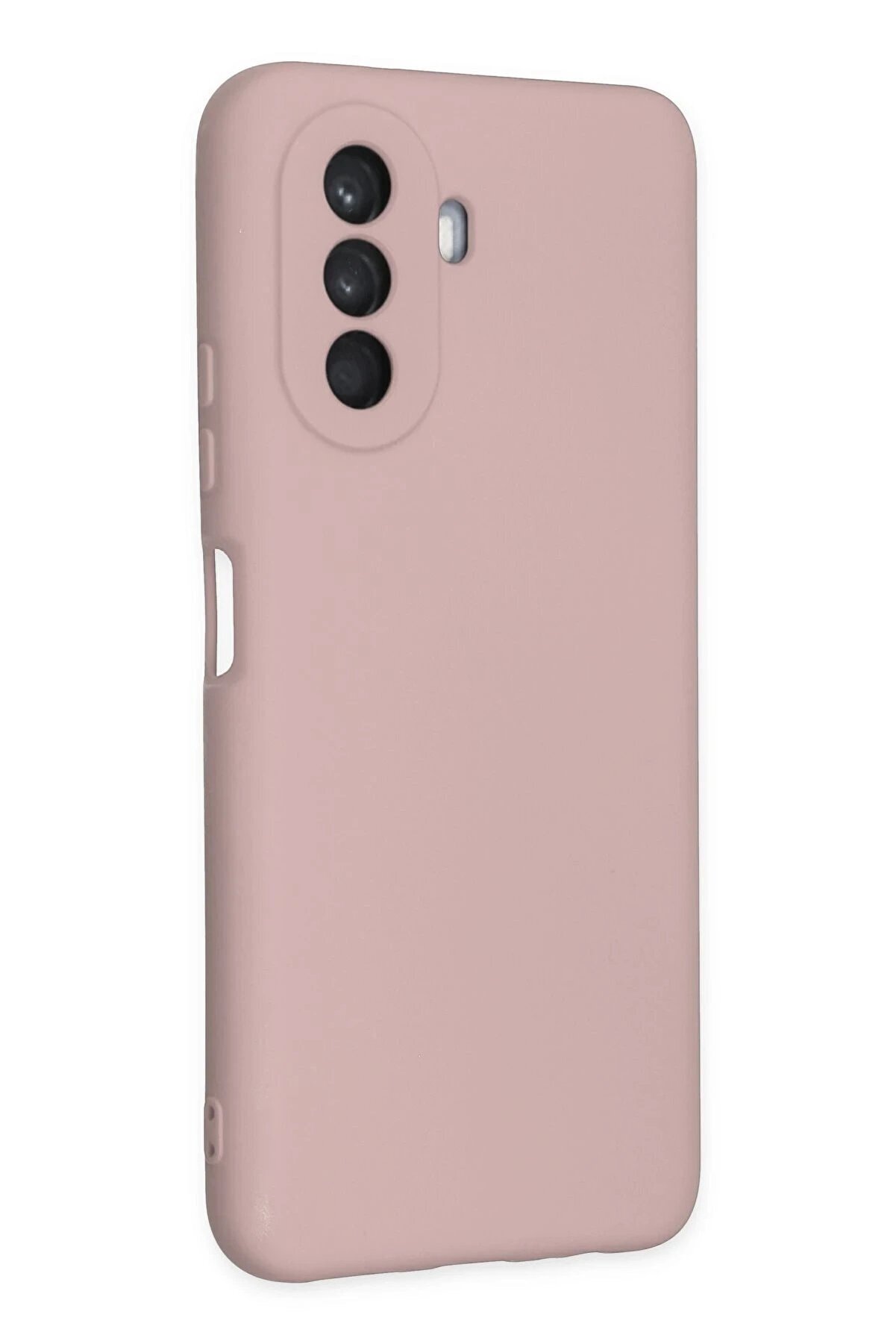 Huawei̇ Nova Y70 Kılıf Nano İçi̇ Kadi̇fe Si̇li̇kon - Pudra - Dropx1283-9939
