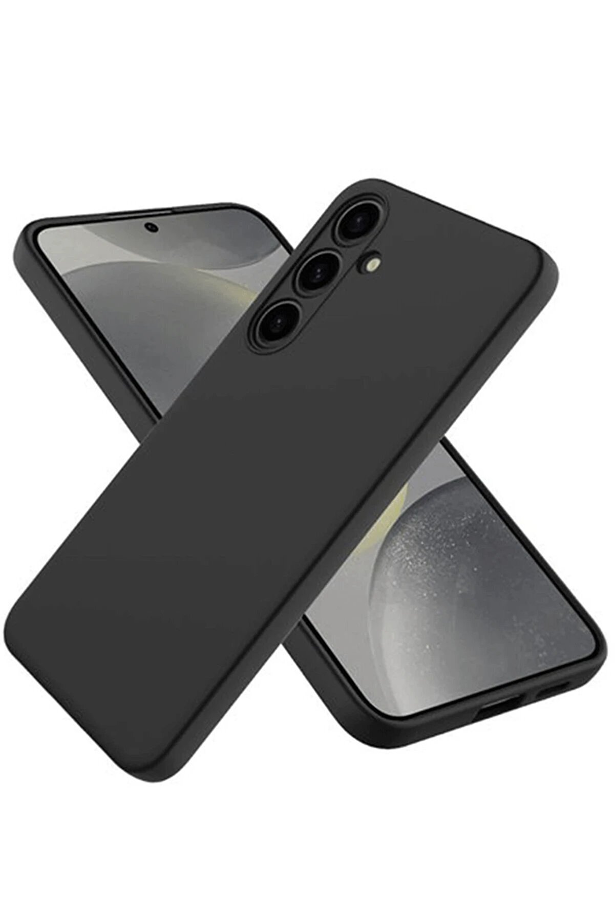 CepteToptan Samsung Galaxy A36 Kılıf First Silikon - Siyah - DROPX5432-2064
