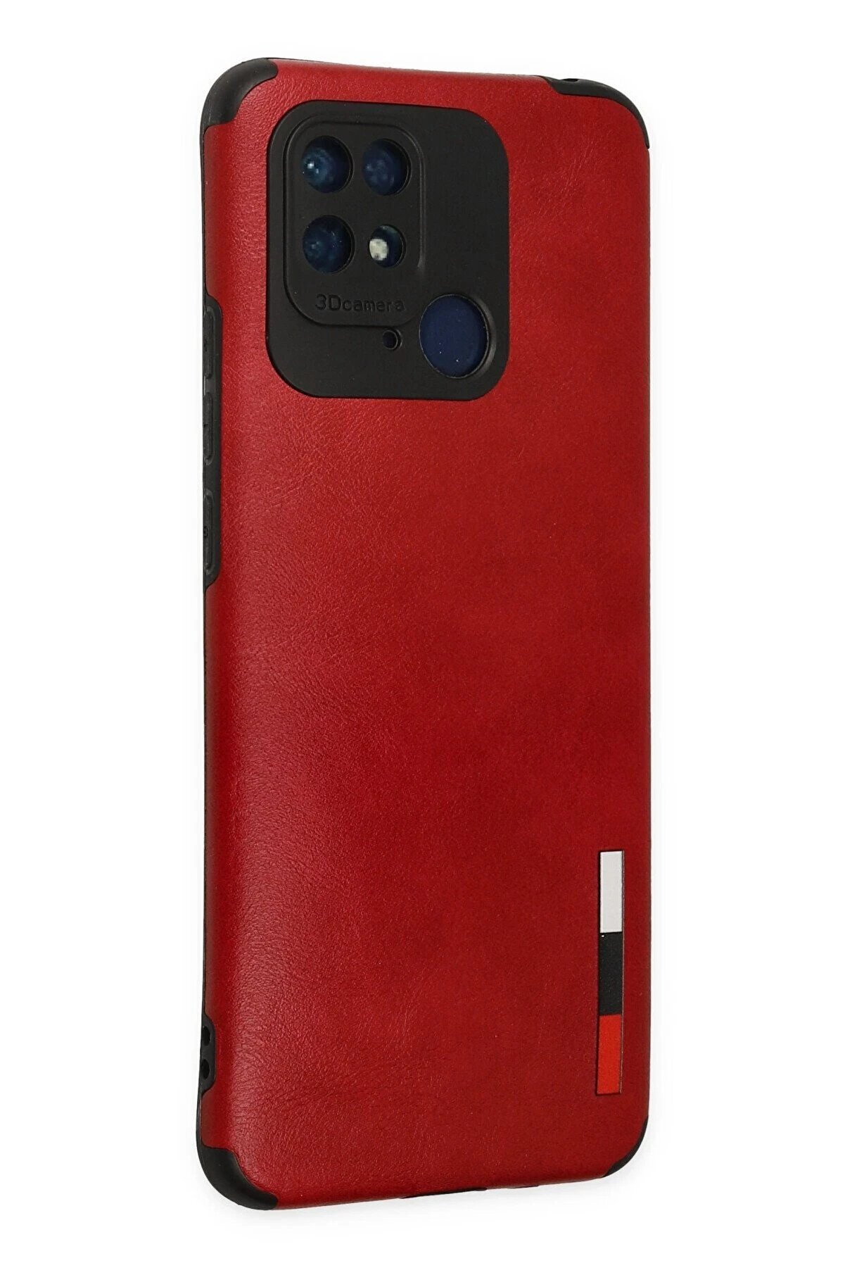 Xi̇aomi̇ Redmi̇ 10C Kılıf Loop Deri̇ Si̇li̇kon - Kırmızı - Dropx5913-7782