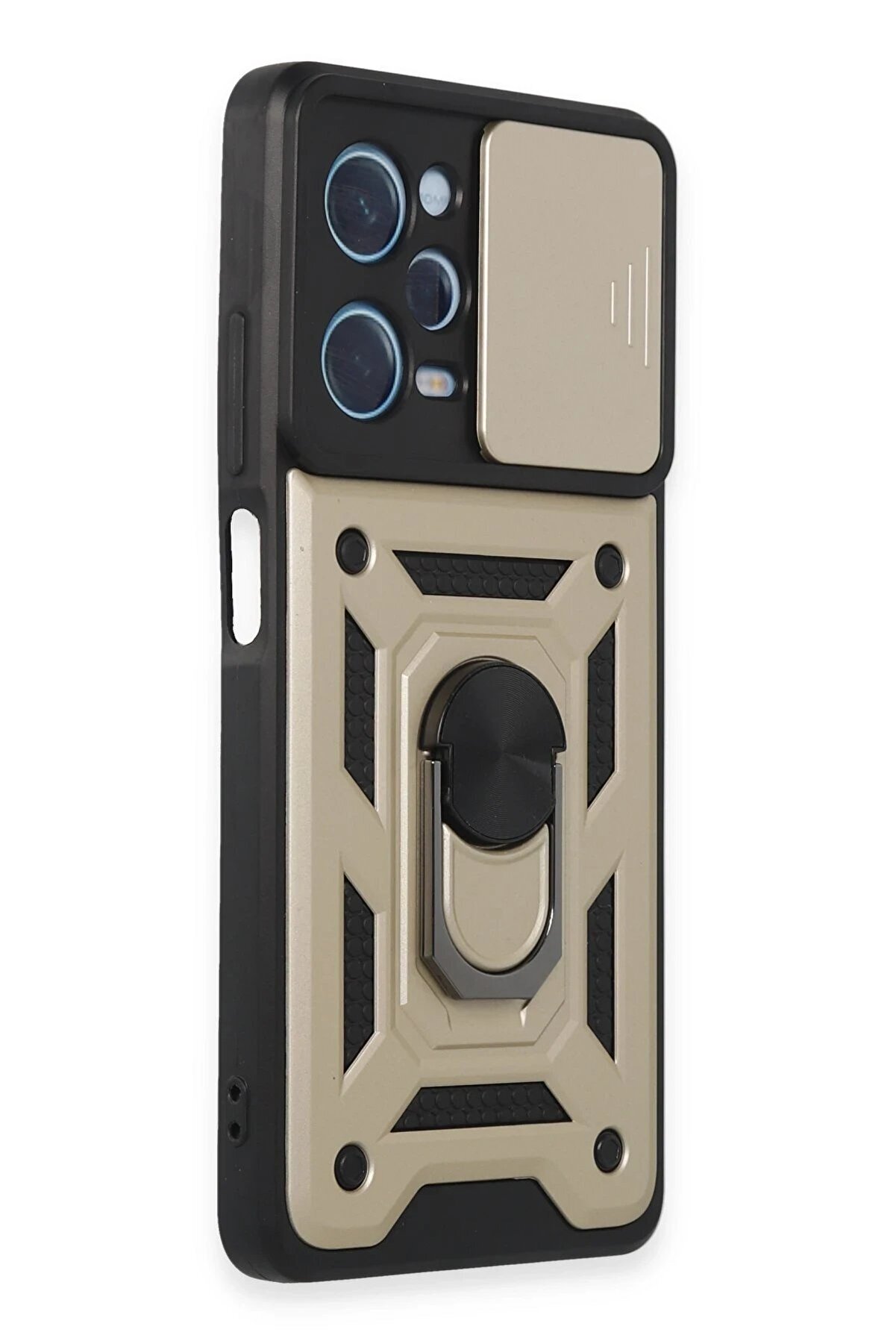 Xi̇aomi̇ Redmi̇ Note 12 Pro 5G Kılıf Pars Lens Yüzüklü Si̇li̇kon - Gold - Dropx6798-2117