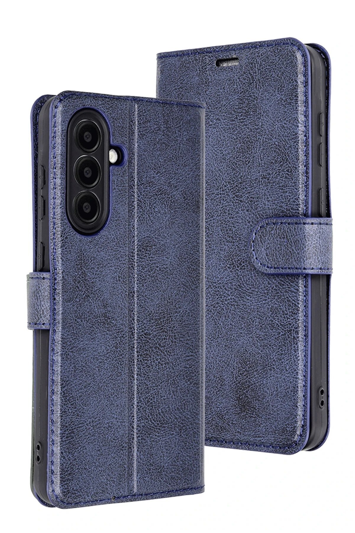 CepteToptan Samsung Galaxy A56 Kılıf Trend S Plus Kapaklı Kılıf - Lacivert - DROPX1968-1791