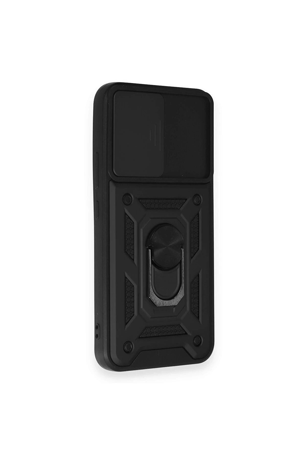 Samsung Galaxy A54 5G Kılıf Pars Lens Yüzüklü Si̇li̇kon - Si̇yah - Dropx7364-7538