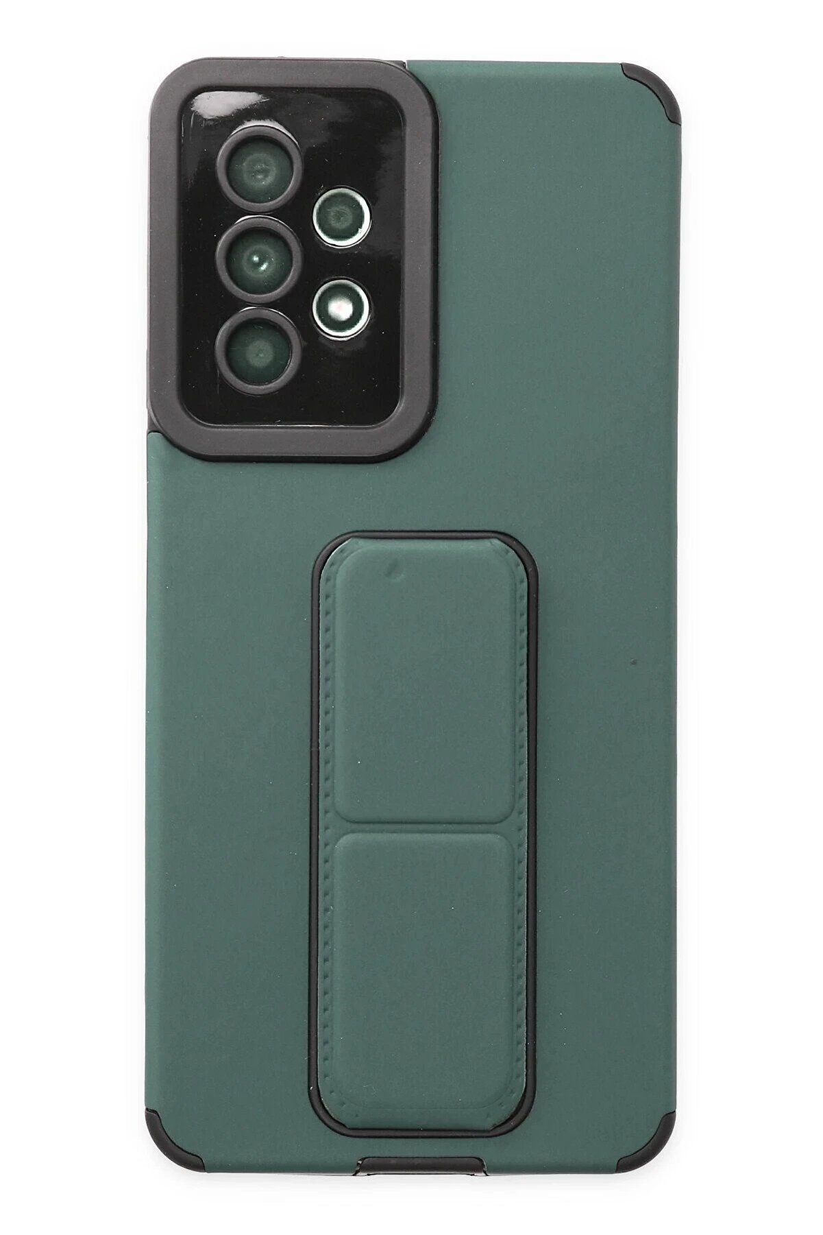 CepteToptan Samsung Galaxy A53 5G Kılıf Mega Standlı Silikon - Yeşil - DROPX5107-1967