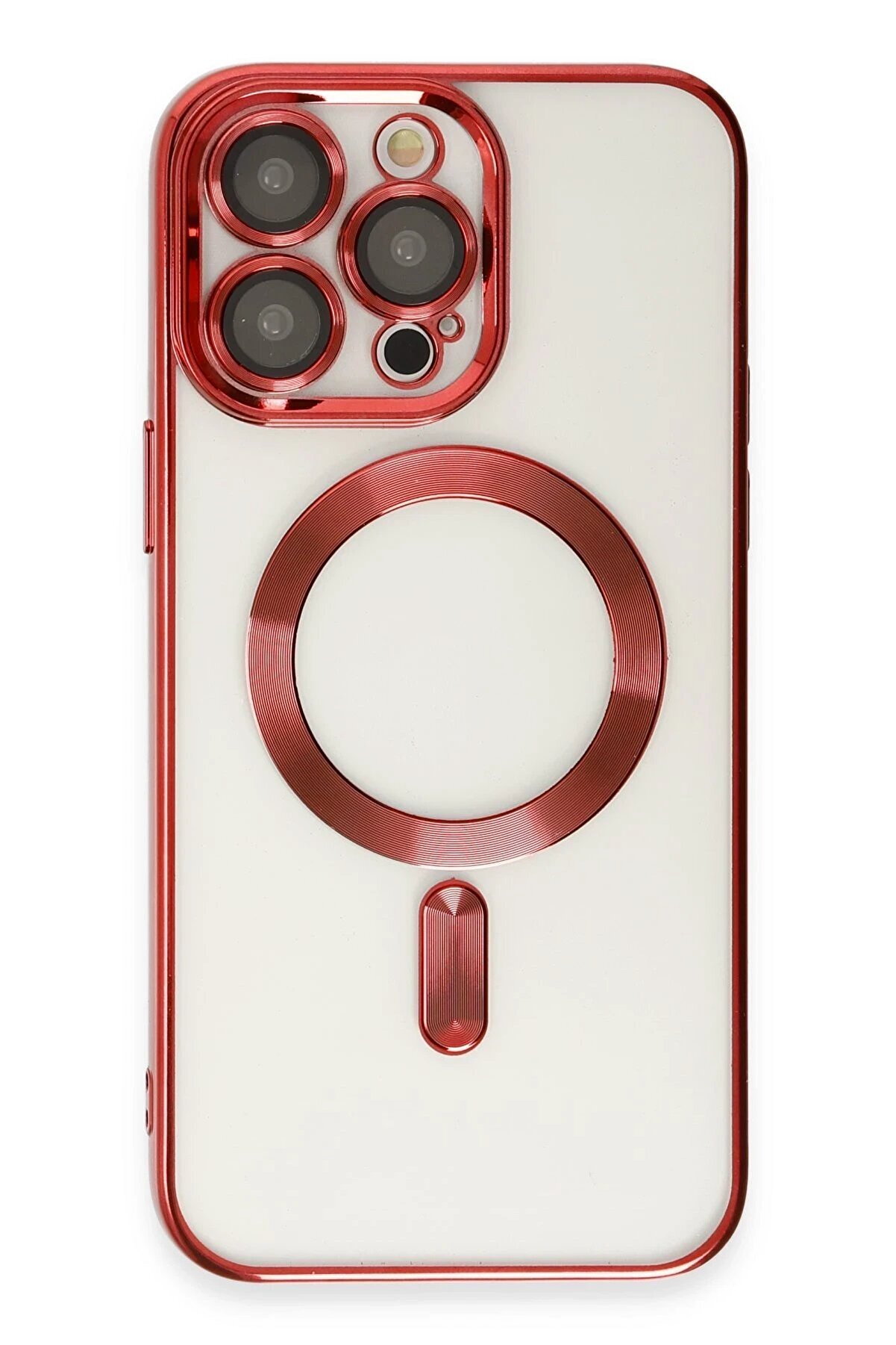 CepteToptan iPhone 13 Pro Kılıf Kross Magneticsafe Kapak - Kırmızı - DROPX5776-1850