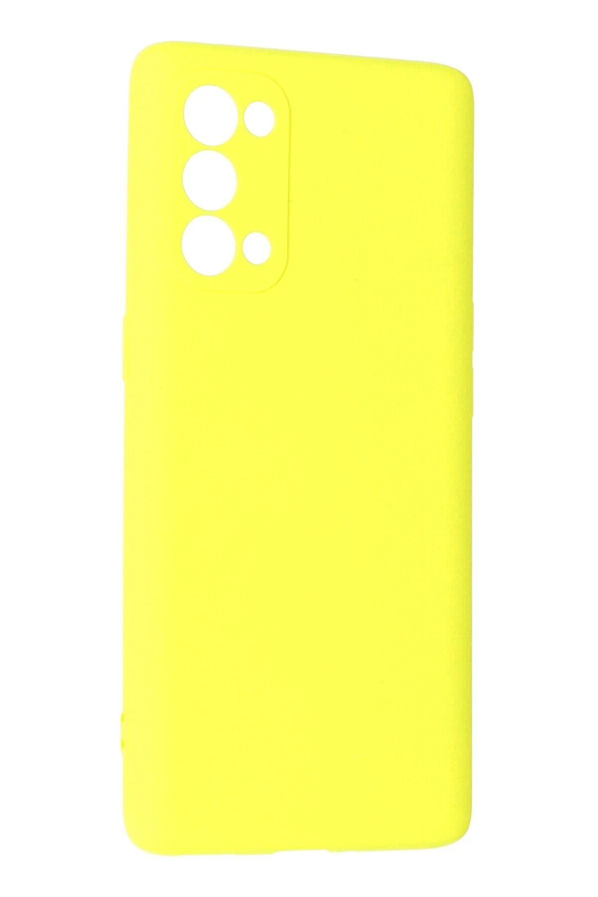 Oppo Reno 5 Pro Kılıf Fi̇rst Si̇li̇kon - Sarı - Dropx7957-2848
