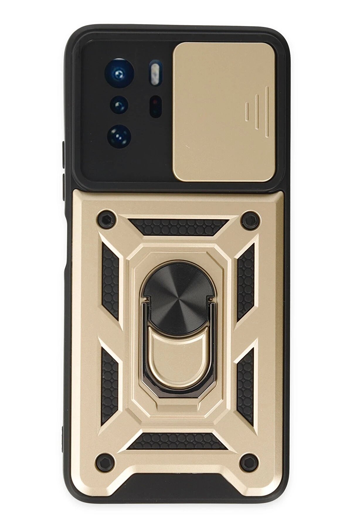 CepteToptan Xiaomi Poco X3 GT Kılıf Pars Lens Y&uuml;z&uuml;kl&uuml; Silikon - Gold - DROPX1720-5214