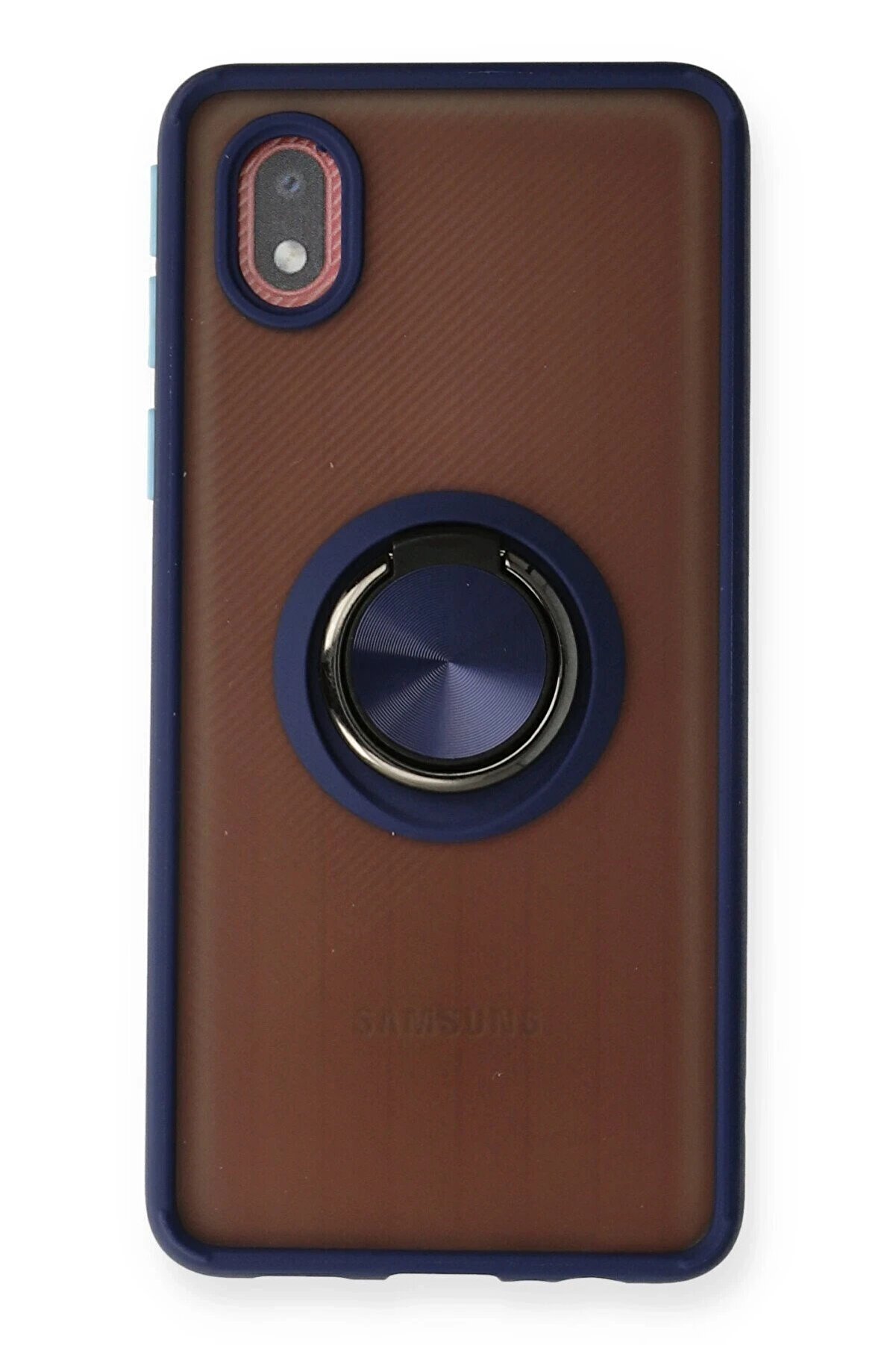 CepteToptan Samsung Galaxy A01 Core Kılıf Montreal Y&uuml;z&uuml;kl&uuml; Silikon Kapak - Lacivert - DROPX2033-1706