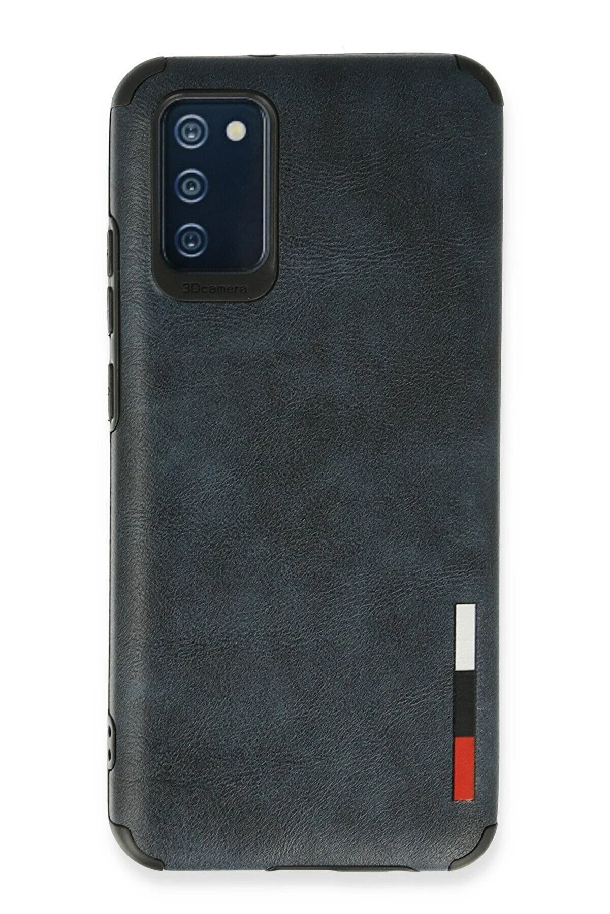 CepteToptan Samsung Galaxy A02S Kılıf Loop Deri Silikon - Lacivert - DROPX5439-9218