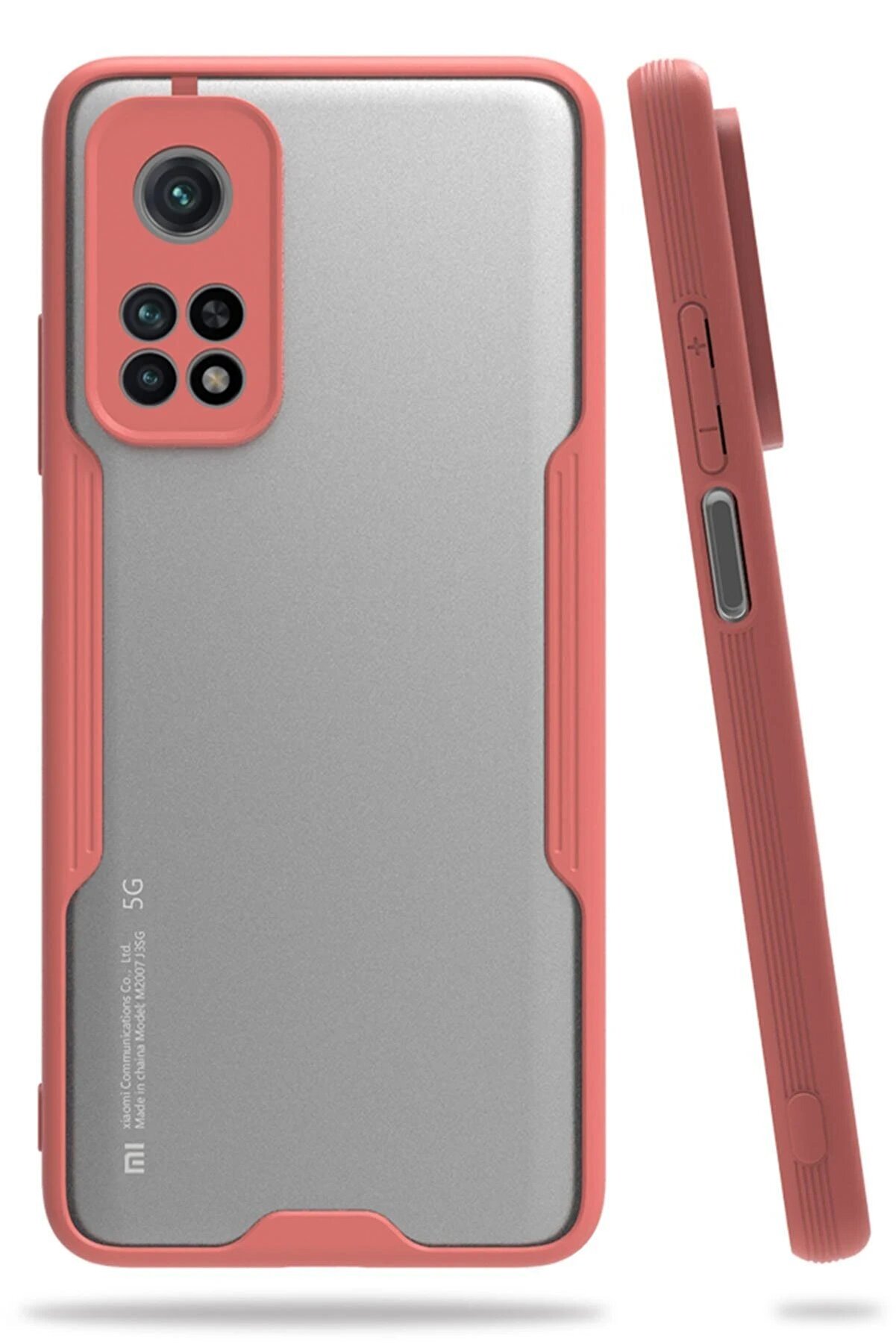 CepteToptan Xiaomi Mi 10T Pro Kılıf Platin Silikon - Pembe - DROPX8919-1243