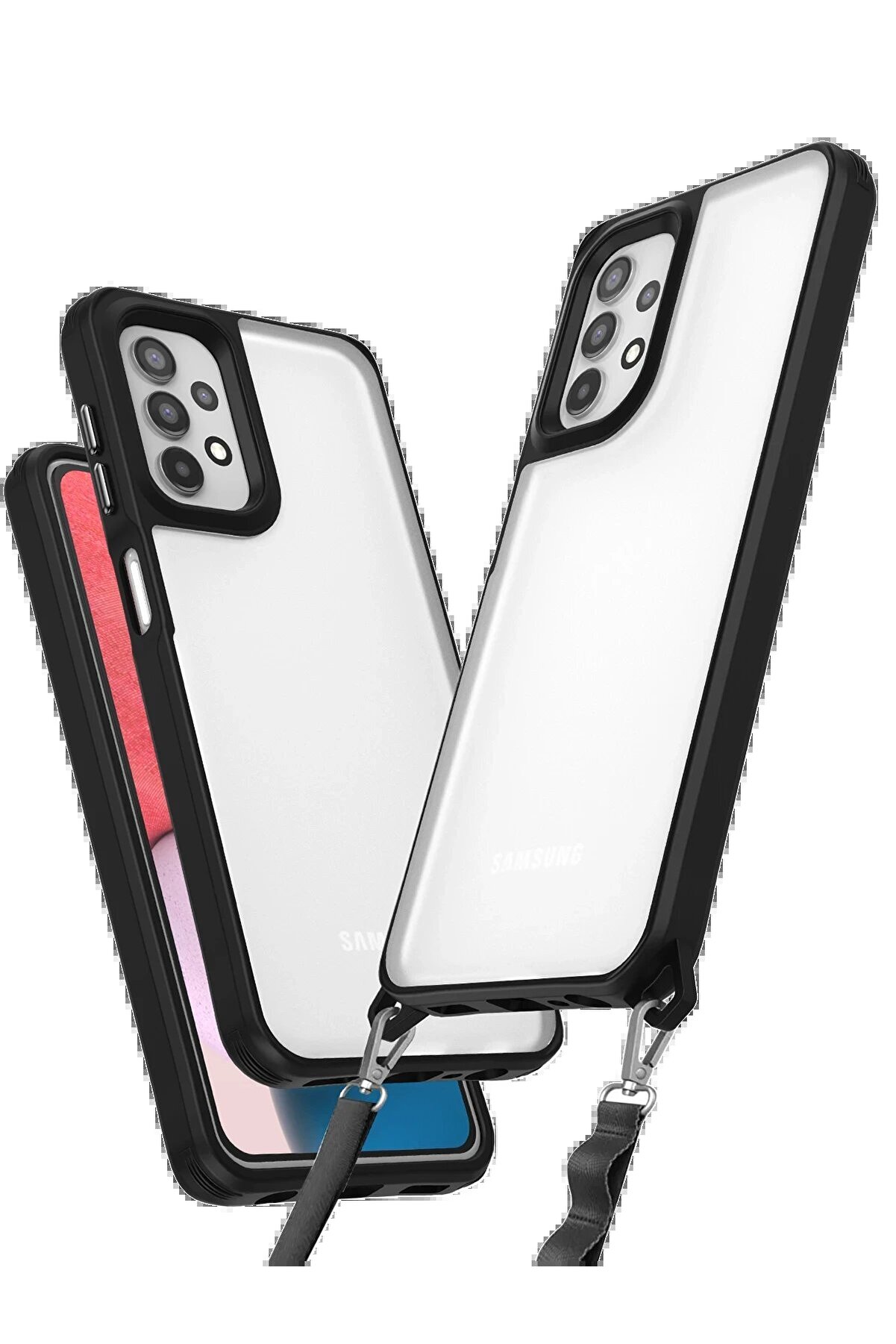 CepteToptan Samsung Galaxy A23 4G Kılıf Penta Silikon Kılıf - Siyah - DROPX8575-9405