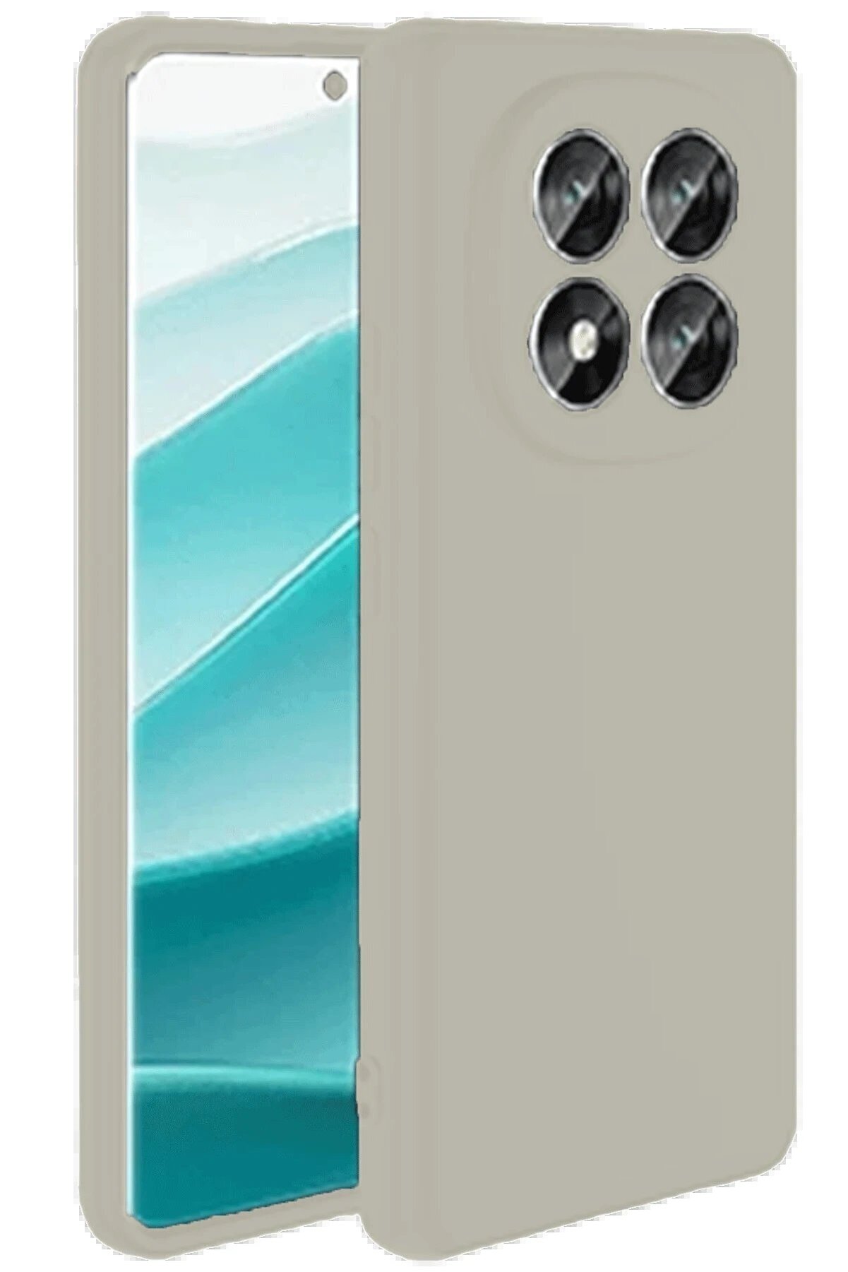 CepteToptan Xiaomi Redmi Note 14 Pro 4G Kılıf First Silikon - Krem - BRH026674-2994