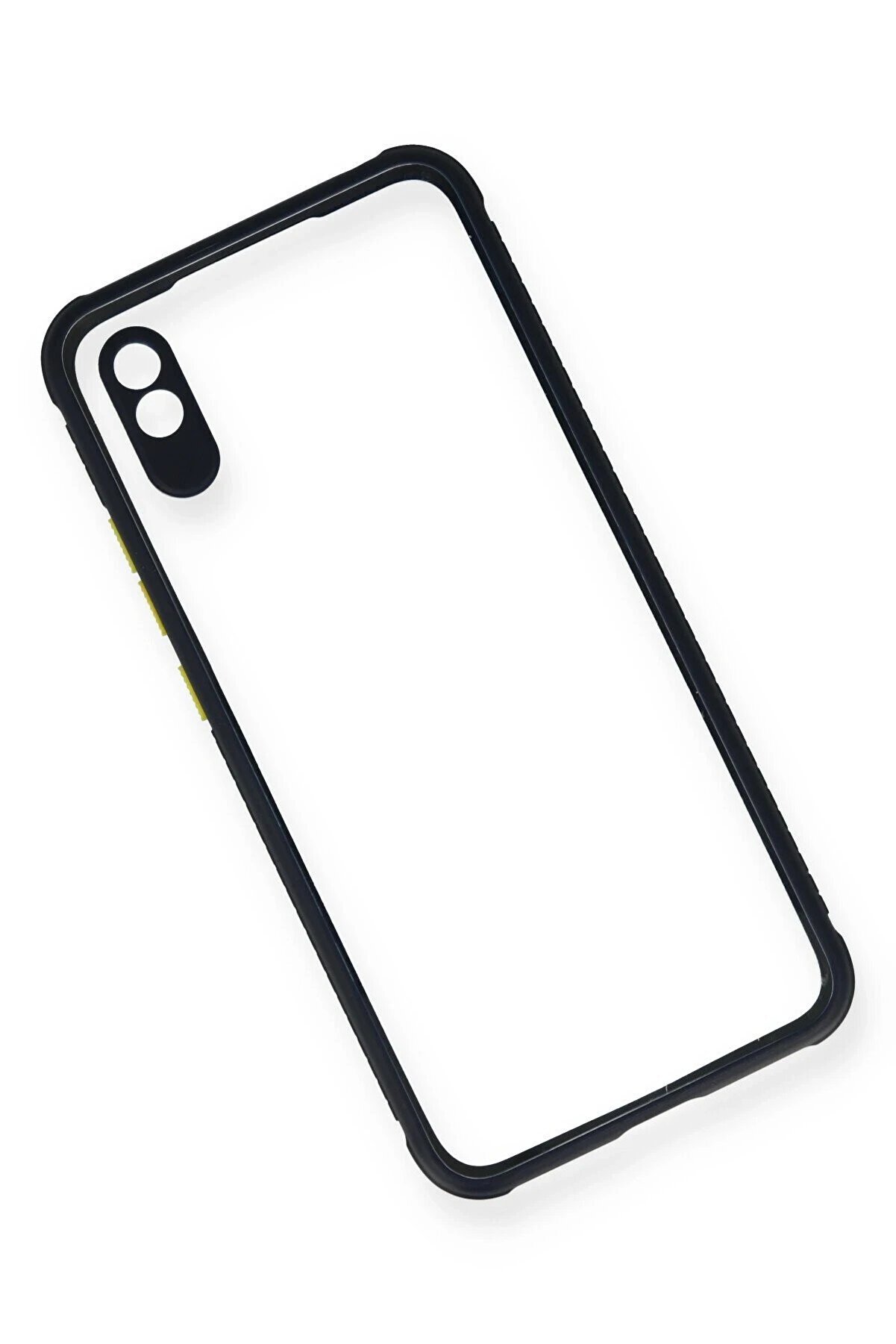 Xi̇aomi̇ Redmi̇ 9A Kılıf Mi̇ami̇ Şeffaf Si̇li̇kon - Laci̇vert - Dropx4814-7423