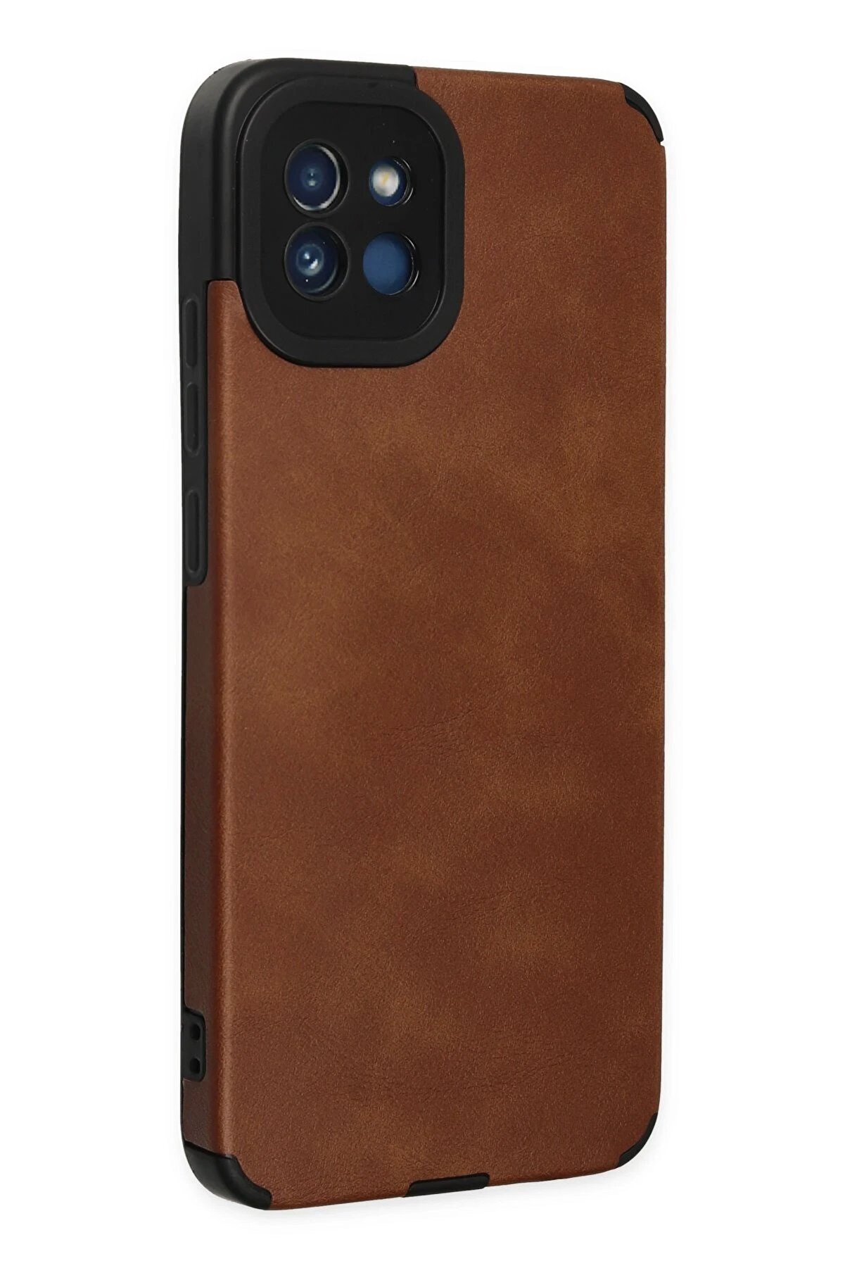 Samsung Galaxy A03 Kılıf Loop Deri̇ Si̇li̇kon - Kahverengi̇ - Dropx7416-7743