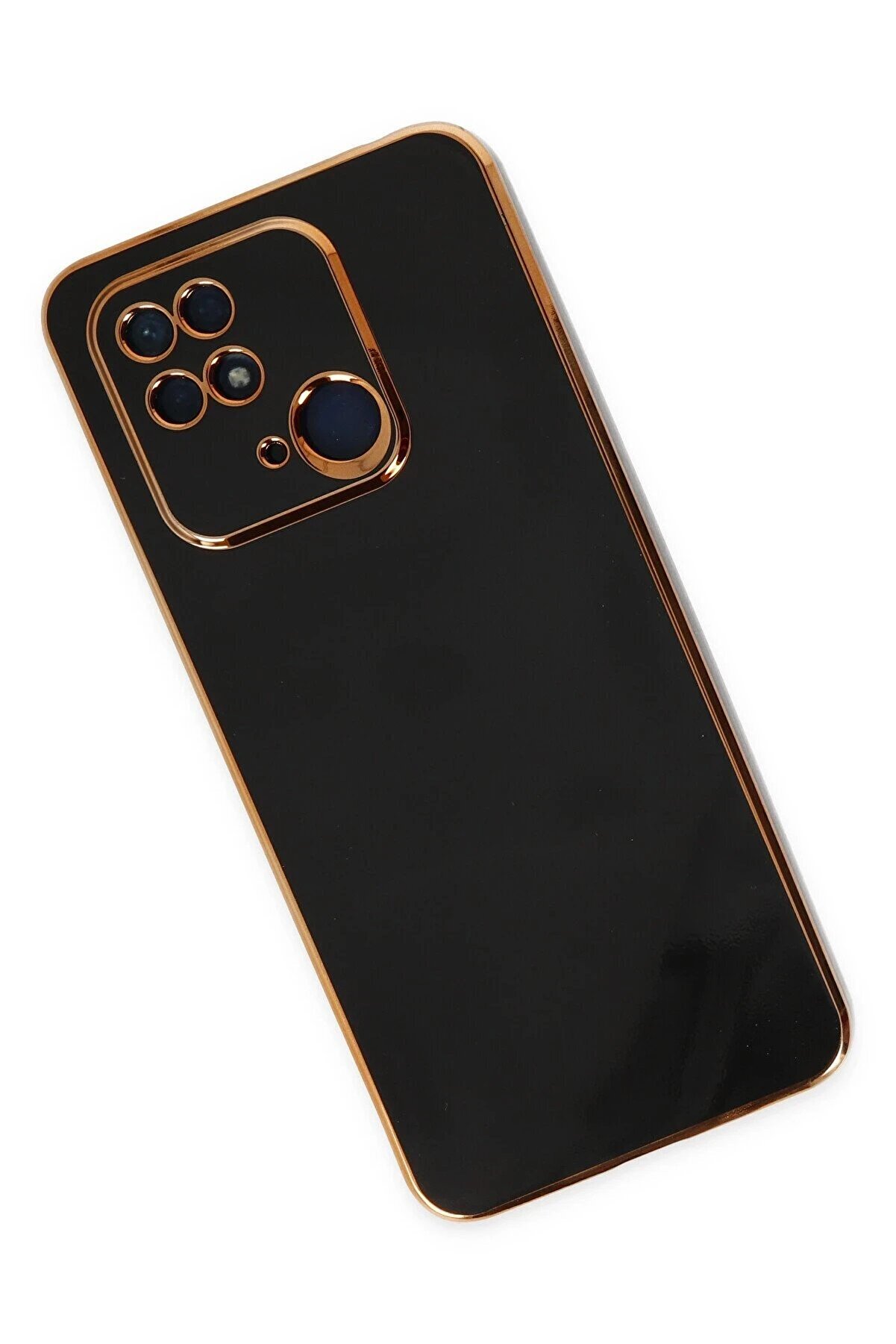 Xi̇aomi̇ Redmi̇ 10C Kılıf Volet Si̇li̇kon - Si̇yah - Dropx6004-1226