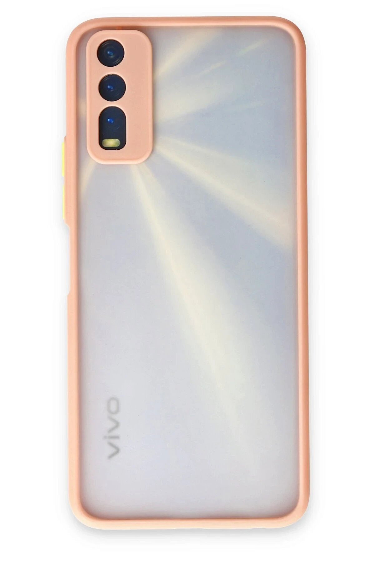 CepteToptan Vivo Y11S Kılıf Montreal Silikon Kapak - Pembe - DROPX2775-9382