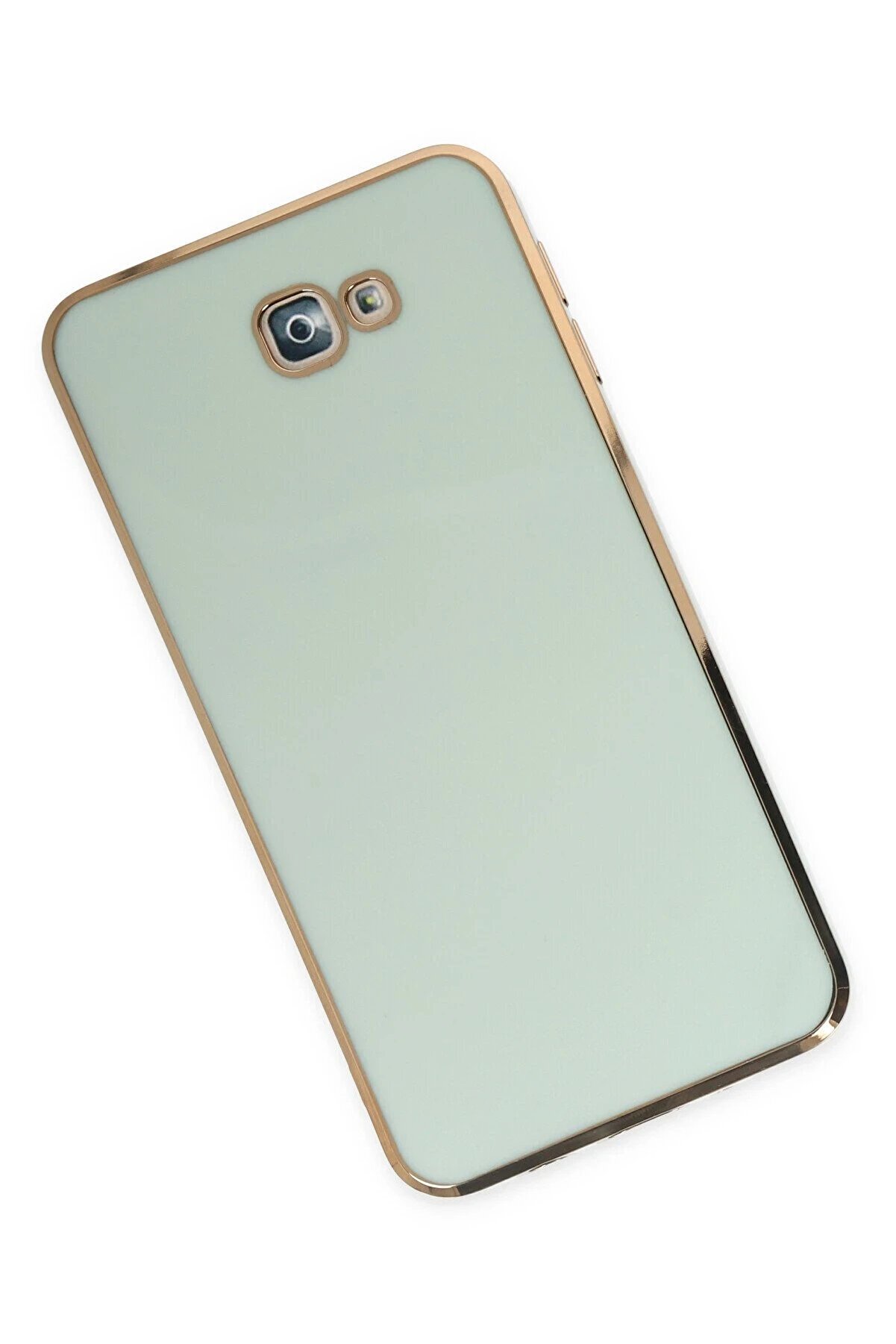 Samsung Galaxy J7 Pri̇me Kılıf Volet Si̇li̇kon - Açık Yeşi̇l - Dropx5990-4395