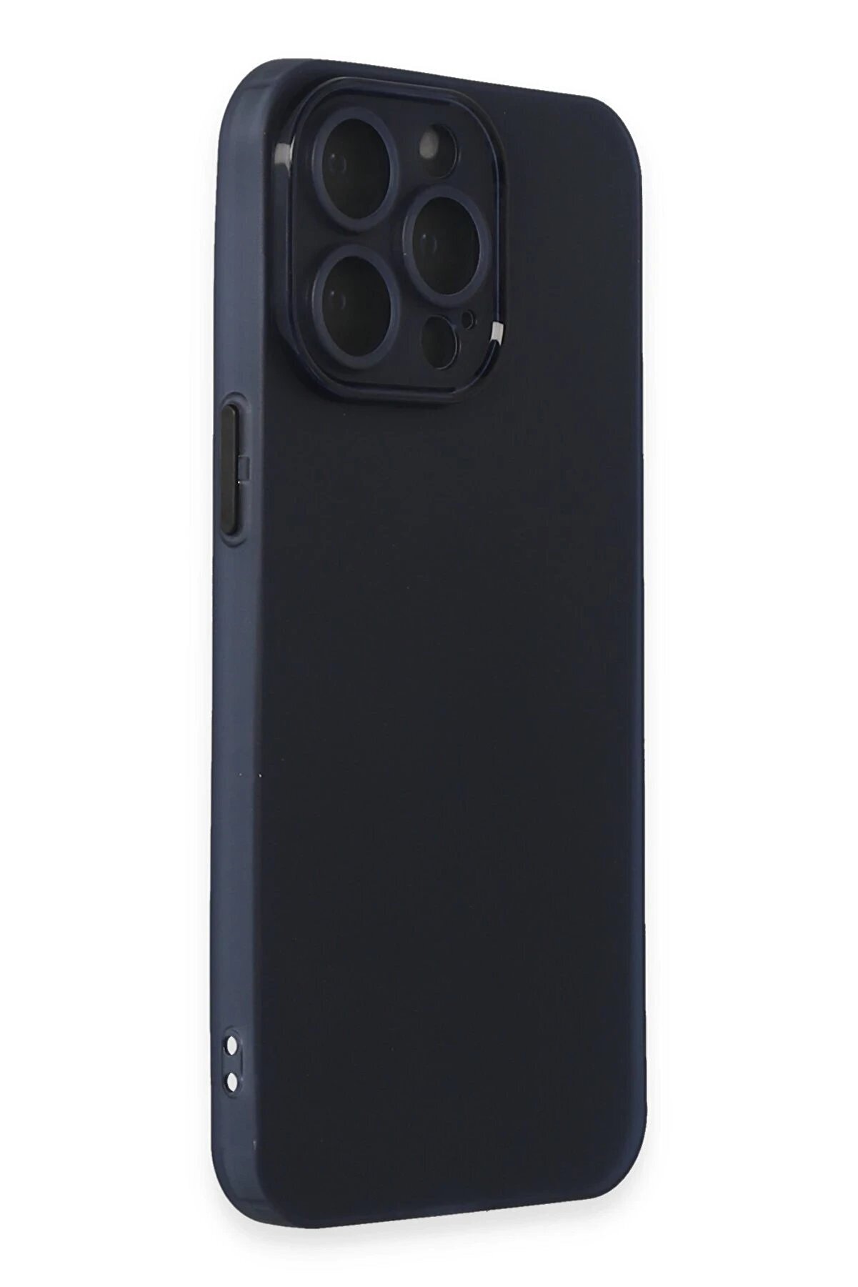 İphone 15 Pro Max Kılıf Si̇li̇kon - Laci̇vert - Dropx9176-5764