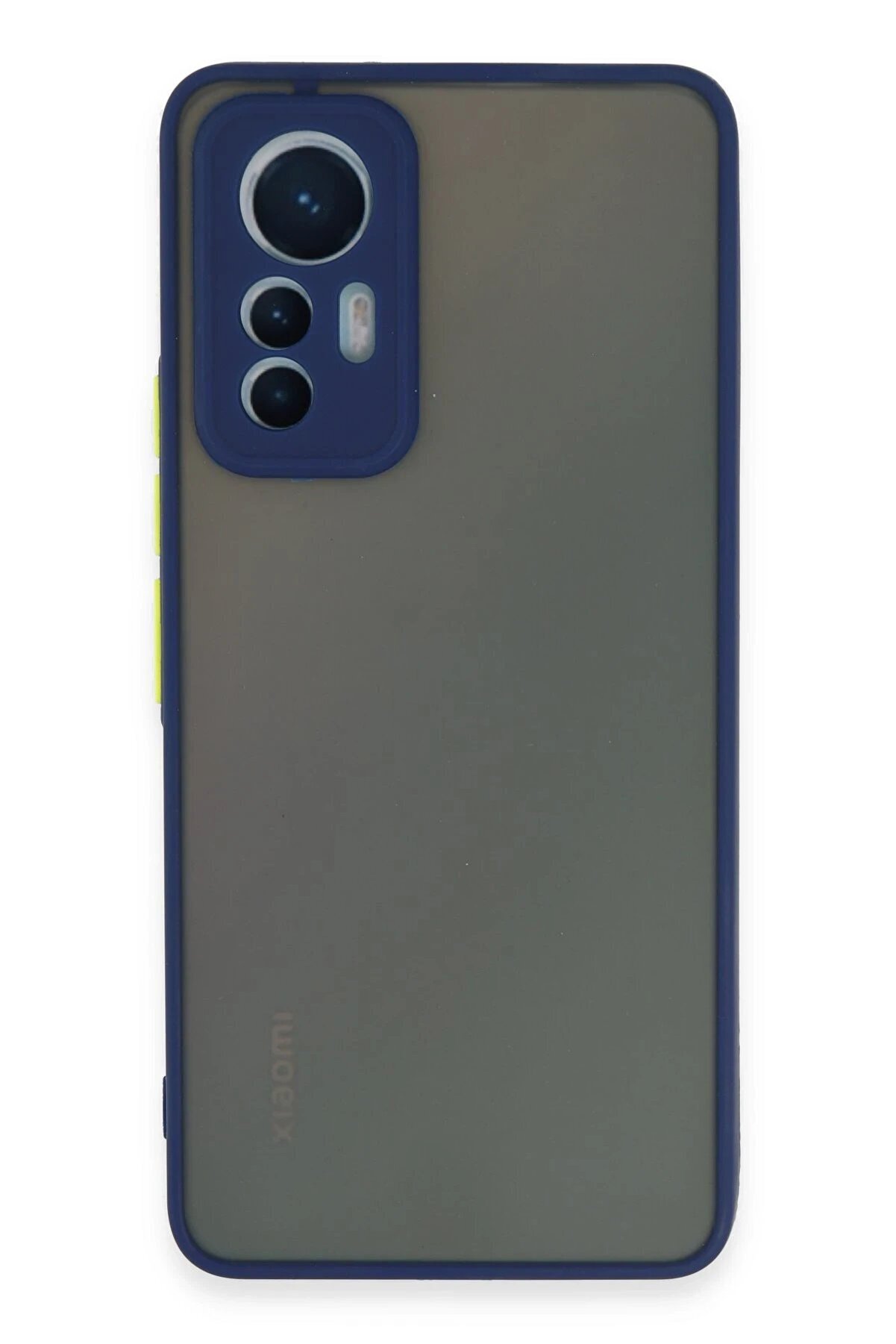 CepteToptan Xiaomi Mi 12 Lite Kılıf Montreal Silikon Kapak - Lacivert - DROPX6569-3774