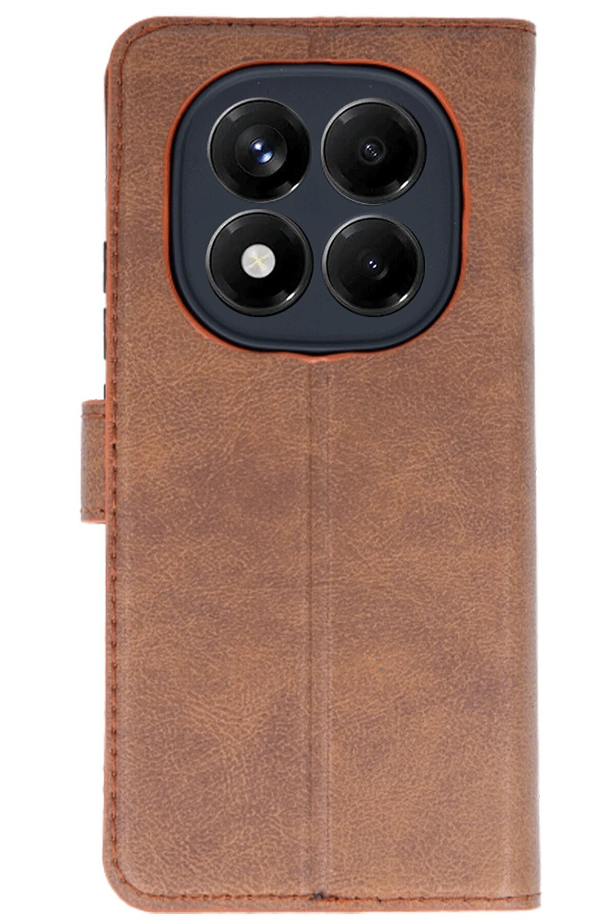 CepteToptan Xiaomi Redmi Note 14 4G Kılıf Trend S Plus Kapaklı Kılıf - Taba - DROPX3698-4836