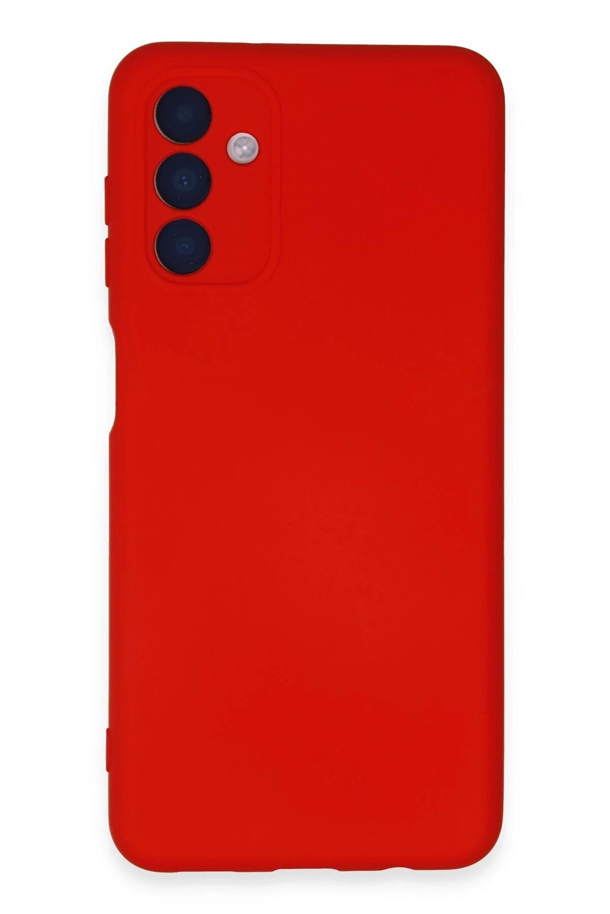 CepteToptan Samsung Galaxy A24 4G Kılıf Nano i&ccedil;i Kadife Silikon - Kırmızı - DROPX8495-7143