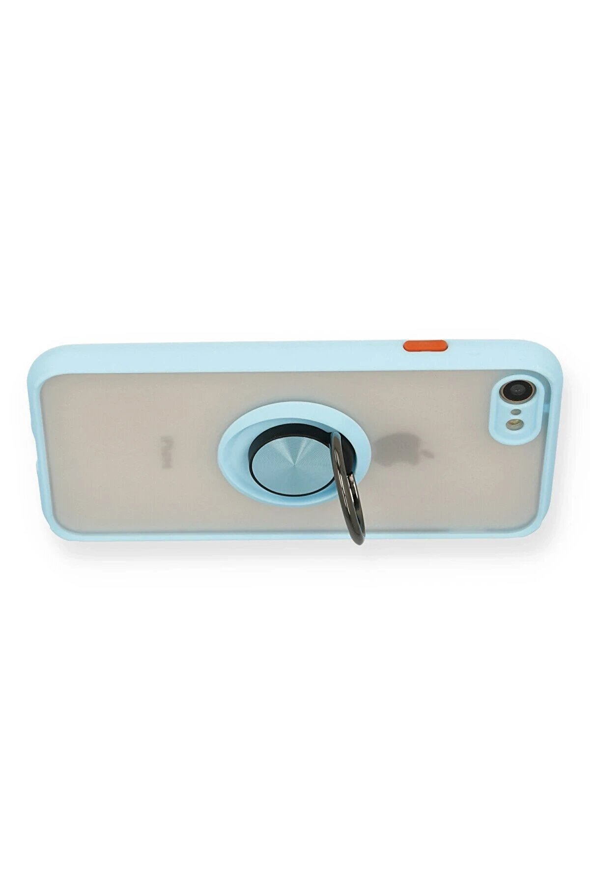 İphone 7 Kılıf Montreal Y&uuml;z&uuml;kl&uuml; Si̇li̇kon Kapak - Buz Mavi̇ - Dropx5556-2715