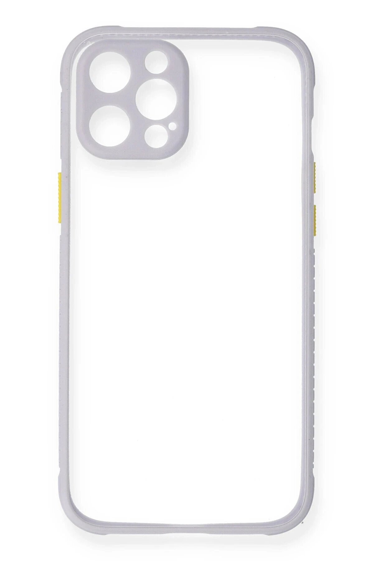 İphone 12 Pro Kılıf Mi̇ami̇ Şeffaf Si̇li̇kon - Li̇la - Dropx1237-6922