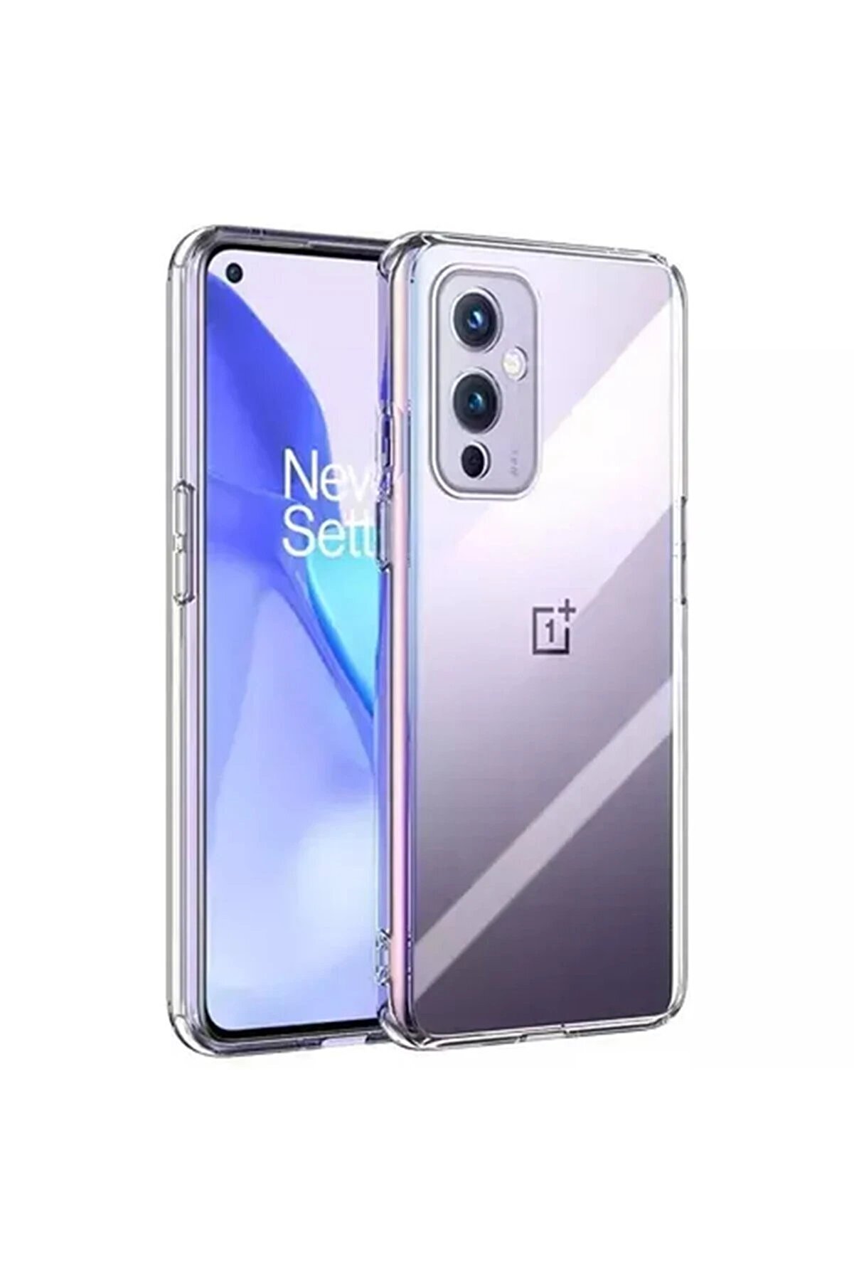 CepteToptan One Plus 9 Kılıf Lüx Şeffaf Silikon - DROPX4787-7388