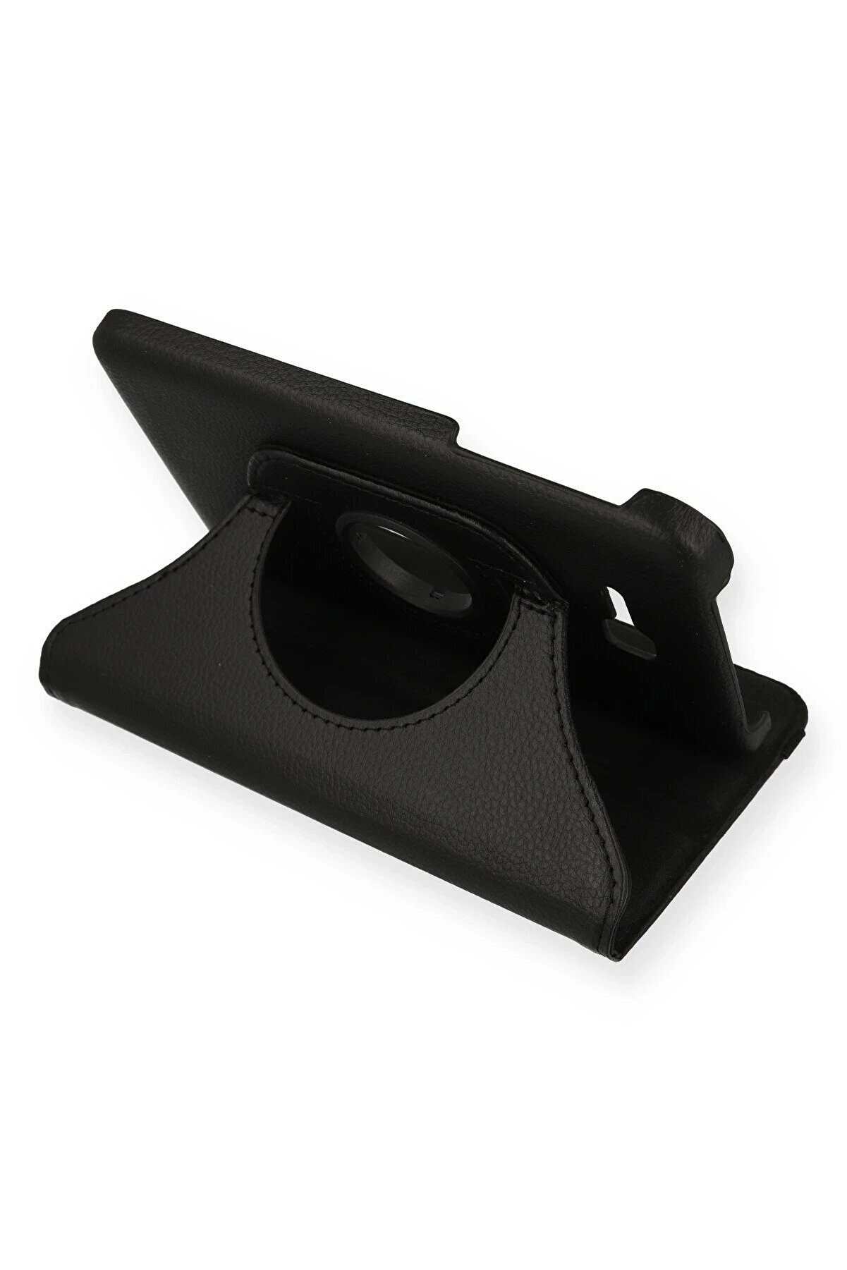 CepteToptan Samsung Galaxy T110 / T113 Tab 3 Lite 7 Kılıf 360 Tablet Deri Kılıf - Siyah - DROPX4402-4335