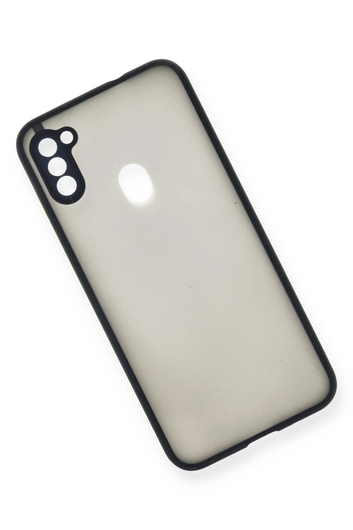 Samsung Galaxy A11 Kılıf Montreal Si̇li̇kon Kapak - Laci̇vert - Dropx3250-8192