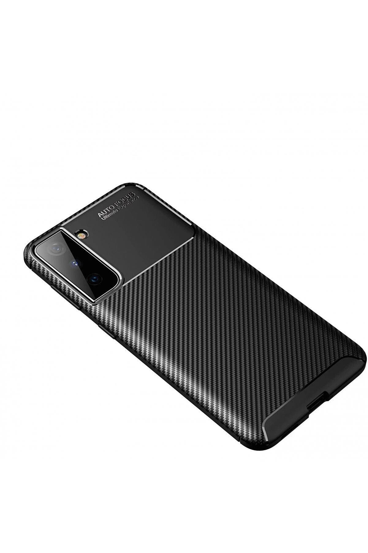 Samsung Galaxy S21 Plus Kılıf Auto Focus Karbon Kapak - Si̇yah - Dropx1268-5189