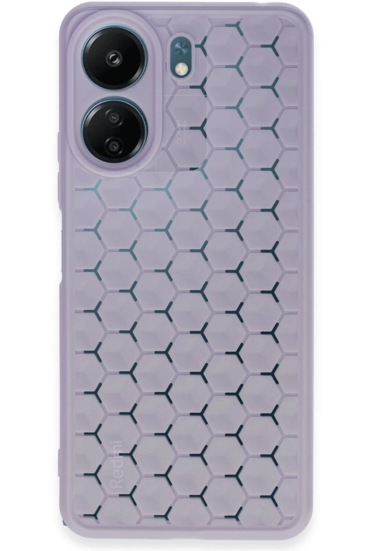 CepteToptan Xiaomi Redmi 13C Kılıf Petek Silikon Kapak - Lila - DROPX5059-9918