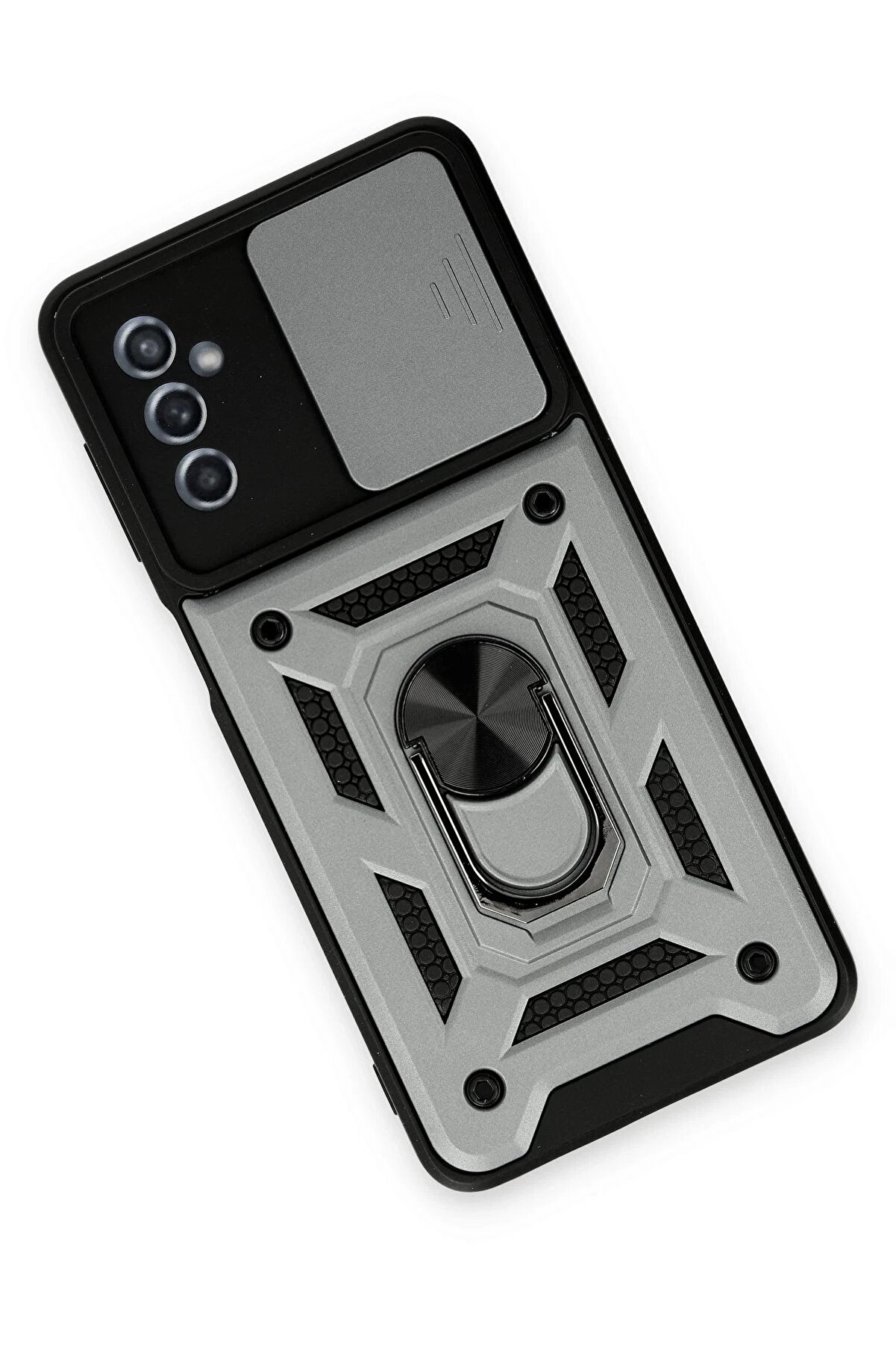 Samsung Galaxy M52 5G Kılıf Pars Lens Y&uuml;z&uuml;kl&uuml; Si̇li̇kon - G&uuml;m&uuml;ş - Dropx3984-1541