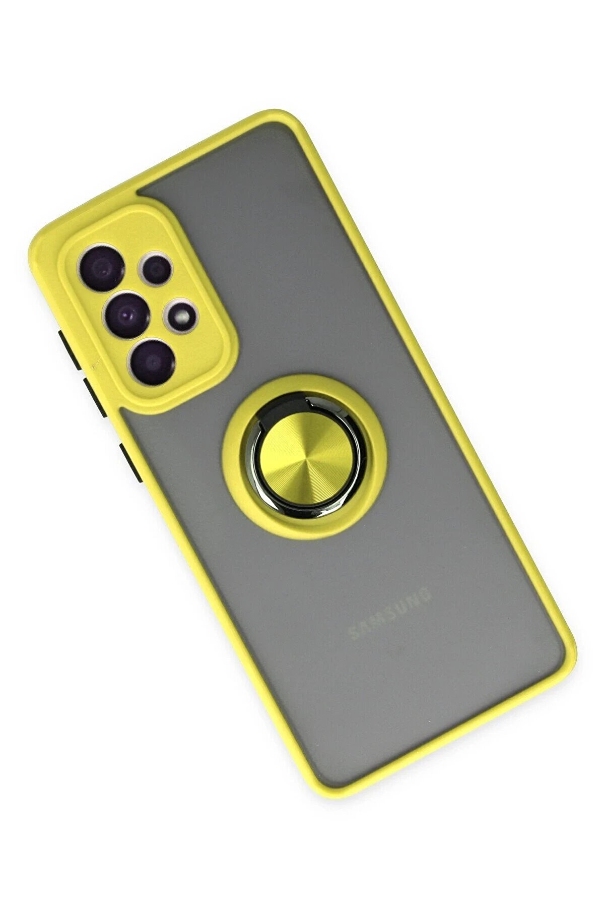 Samsung Galaxy A33 5G Kılıf Montreal Y&uuml;z&uuml;kl&uuml; Si̇li̇kon Kapak - Sarı - Dropx4038-5604