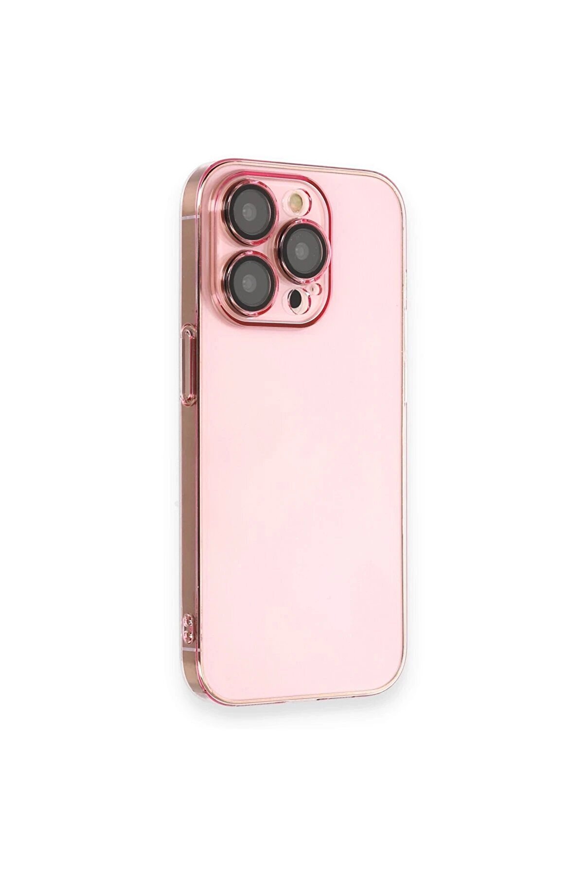 CepteToptan iPhone 14 Pro Kılıf Armada Lensli Kapak - Rose Gold - DROPX1137-5899