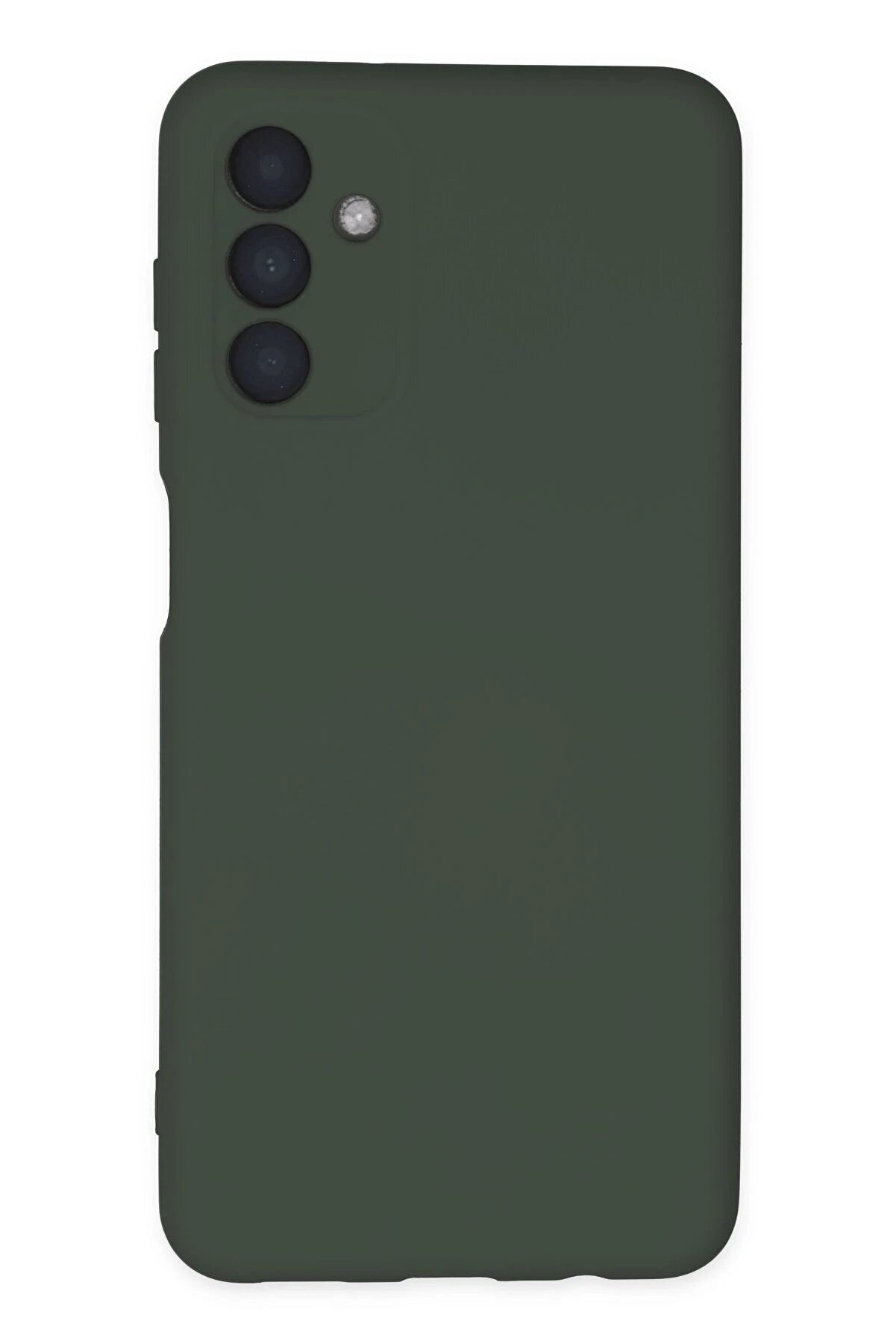 CepteToptan Samsung Galaxy A04S Kılıf Nano içi Kadife Silikon - Koyu Yeşil - DROPX1631-4883