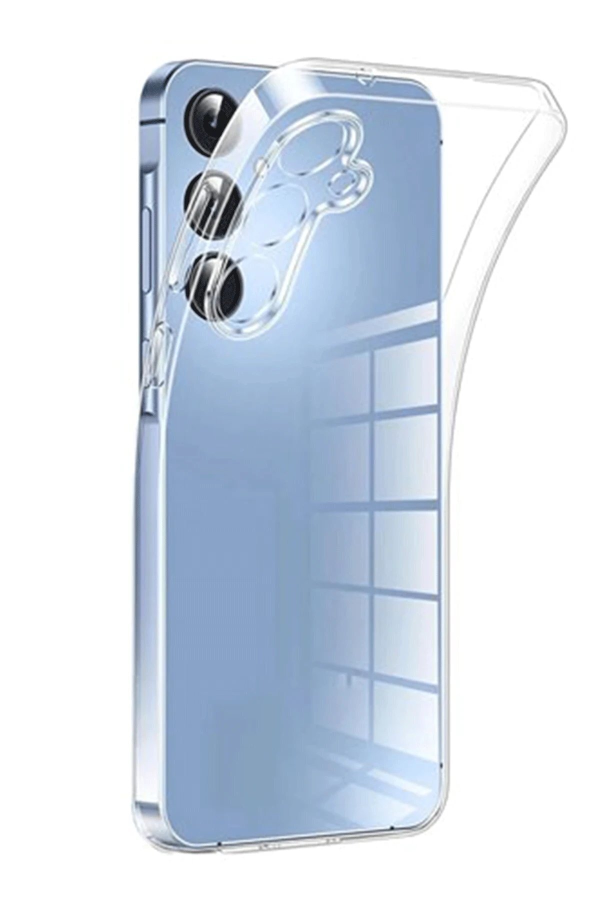 CepteToptan Samsung Galaxy A56 Kılıf L&uuml;x Şeffaf Silikon - DROPX2617-4275