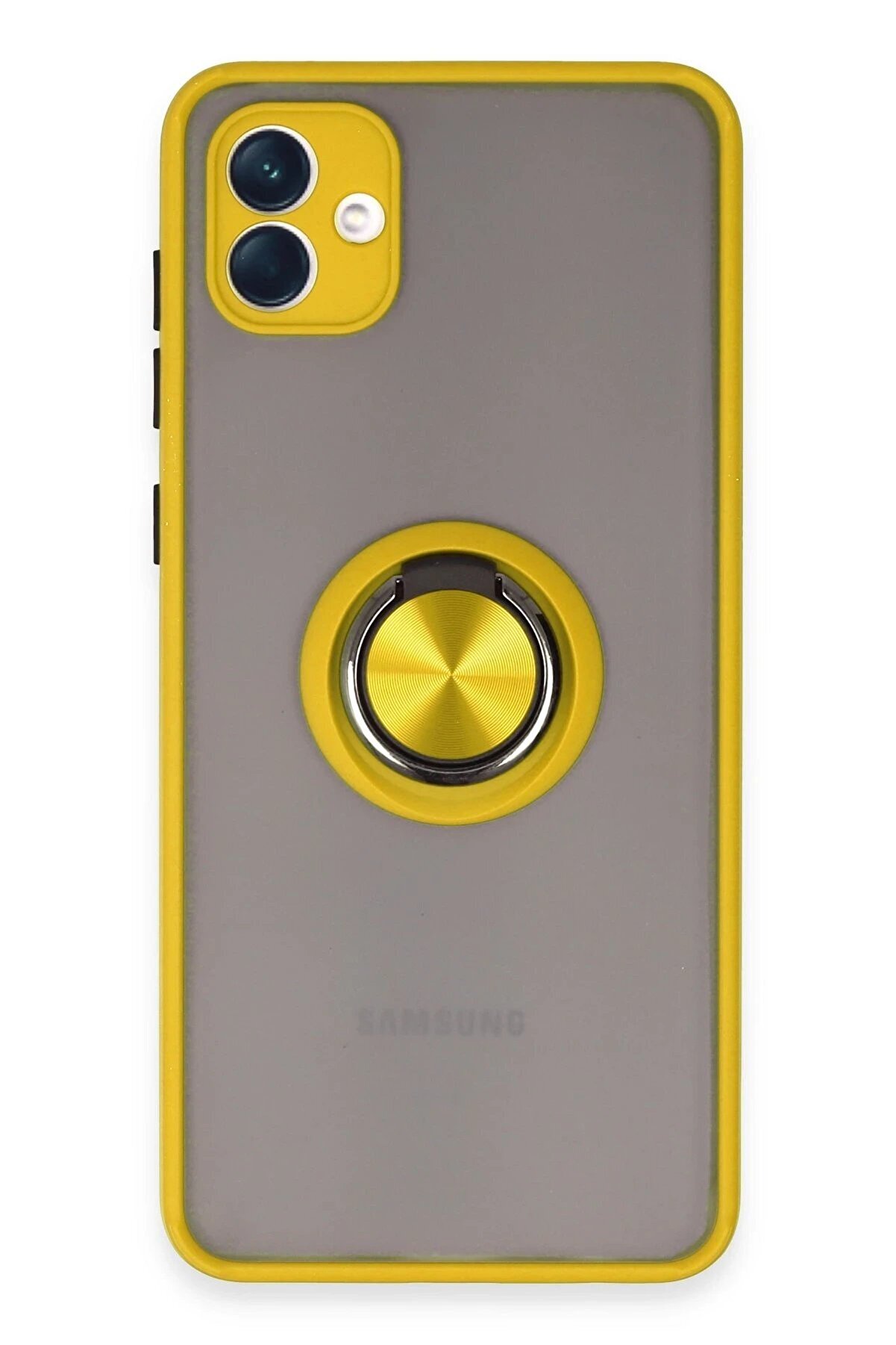 CepteToptan Samsung Galaxy A04 Kılıf Montreal Y&uuml;z&uuml;kl&uuml; Silikon Kapak - Sarı - DROPX9620-6034