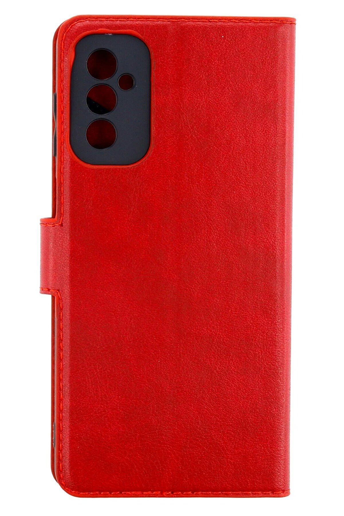 CepteToptan Samsung Galaxy M52 5G Kılıf Trend S Plus Kapaklı Kılıf - Kırmızı - DROPX7152-4134